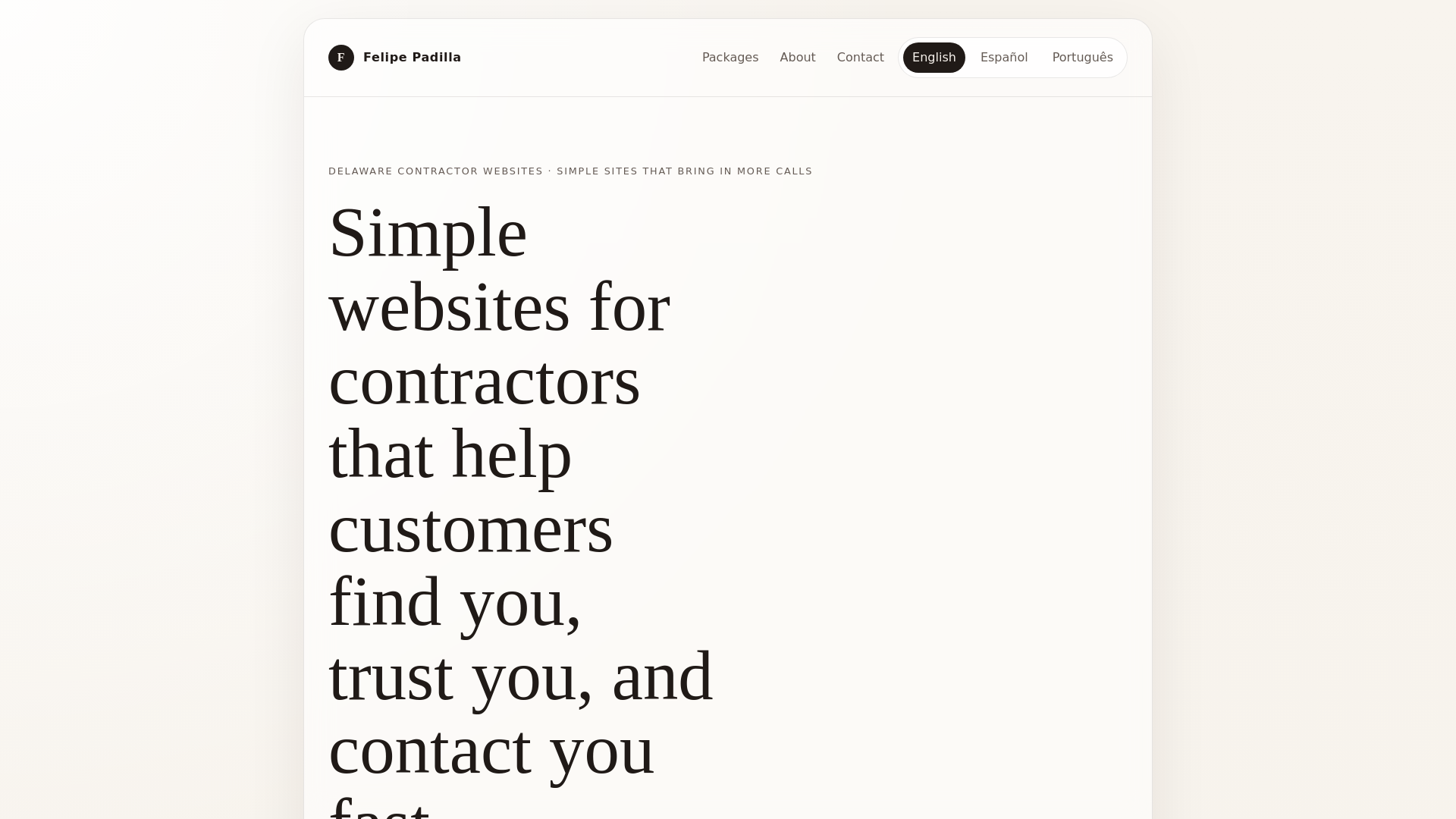 website screenshot of https://clearpathstudio.tech