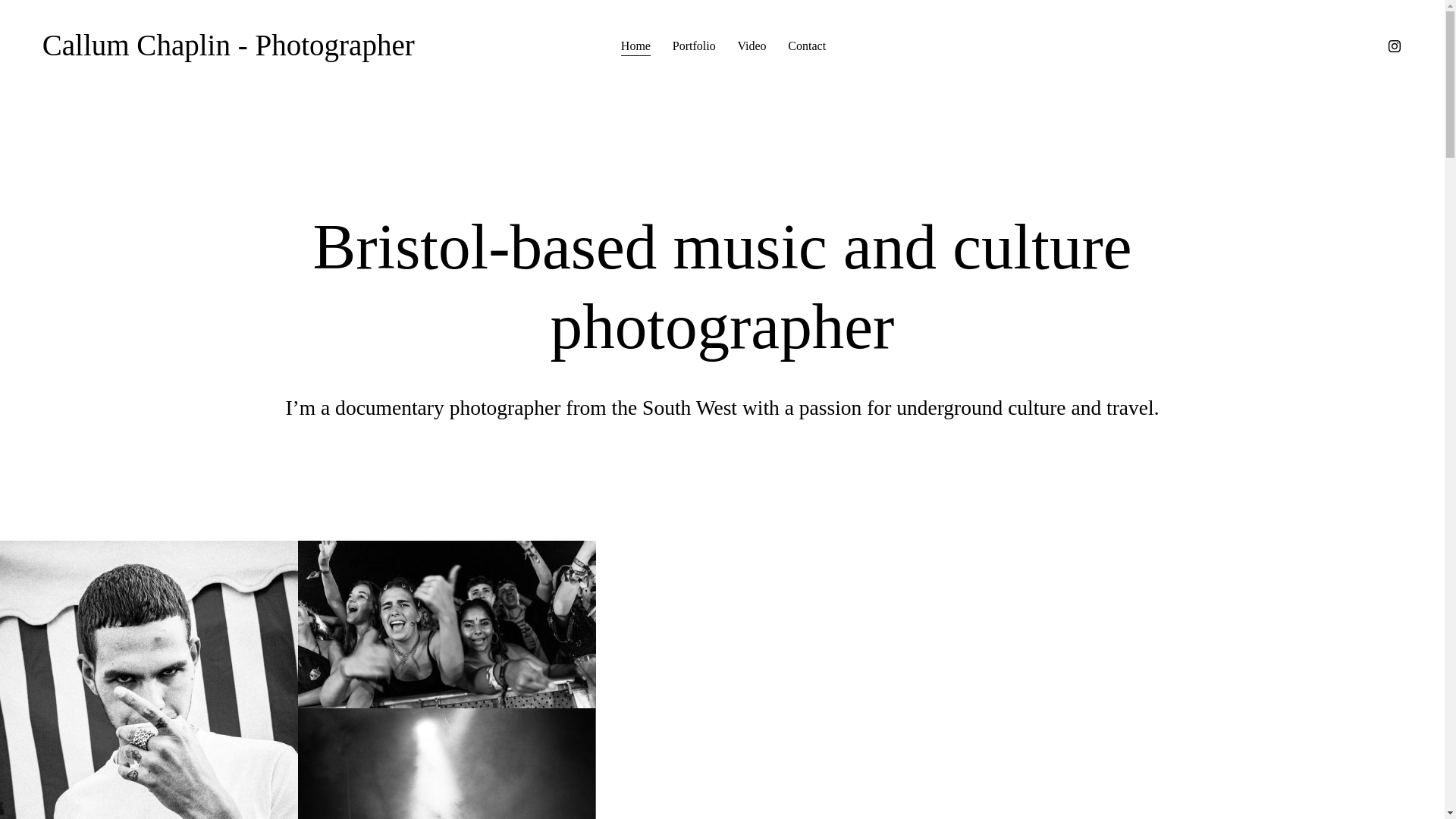 website screenshot of https://calchaplinphoto.com/