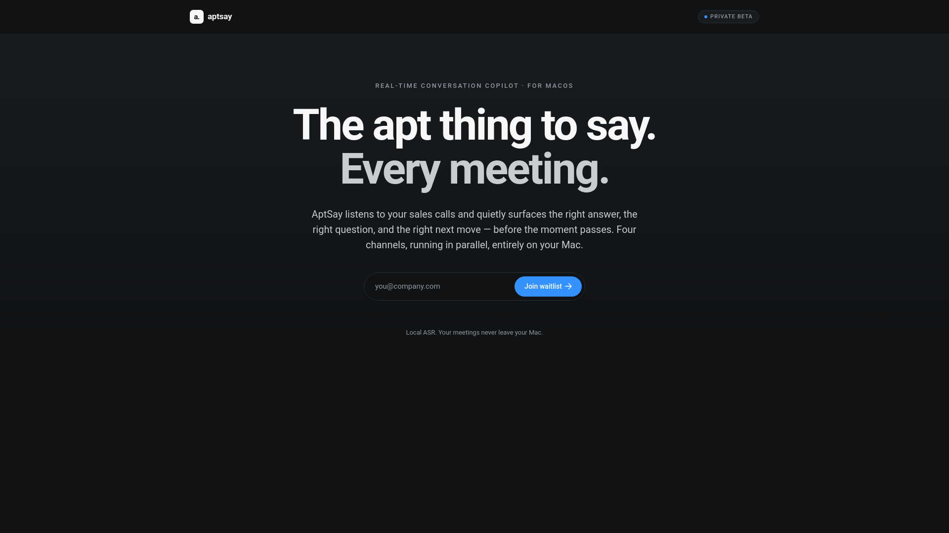 website screenshot of https://aptsay-web.pages.dev/