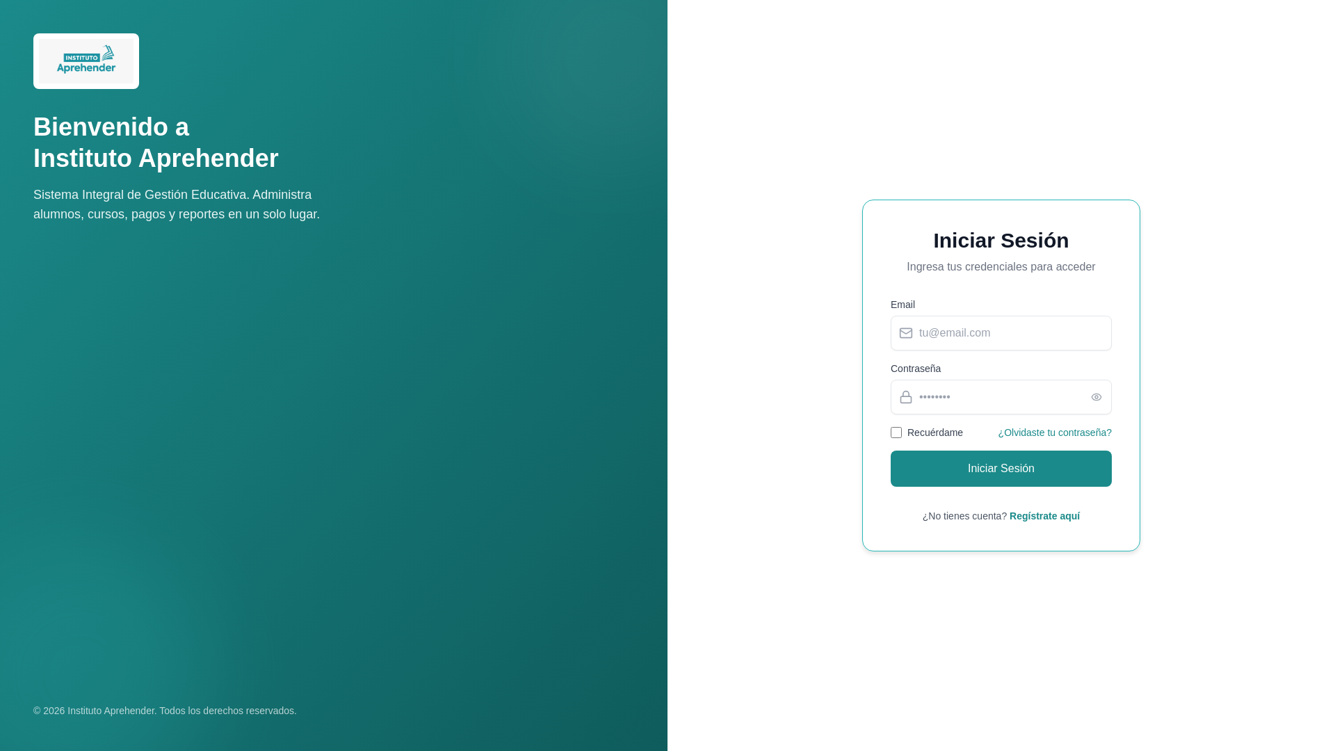 website screenshot of https://gestioninstituto.com/