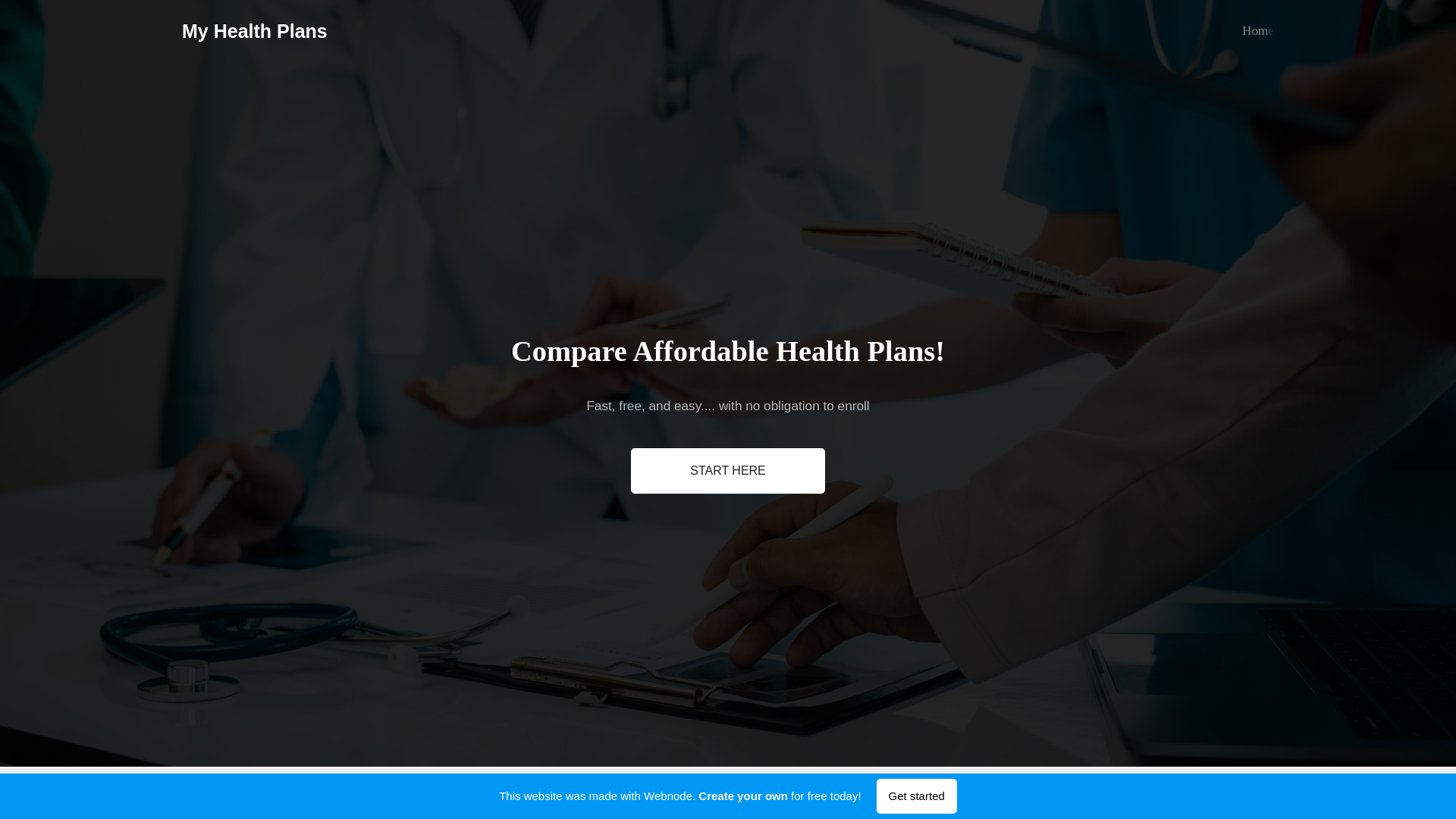 website screenshot of https://my-health-plans.webnode.page/