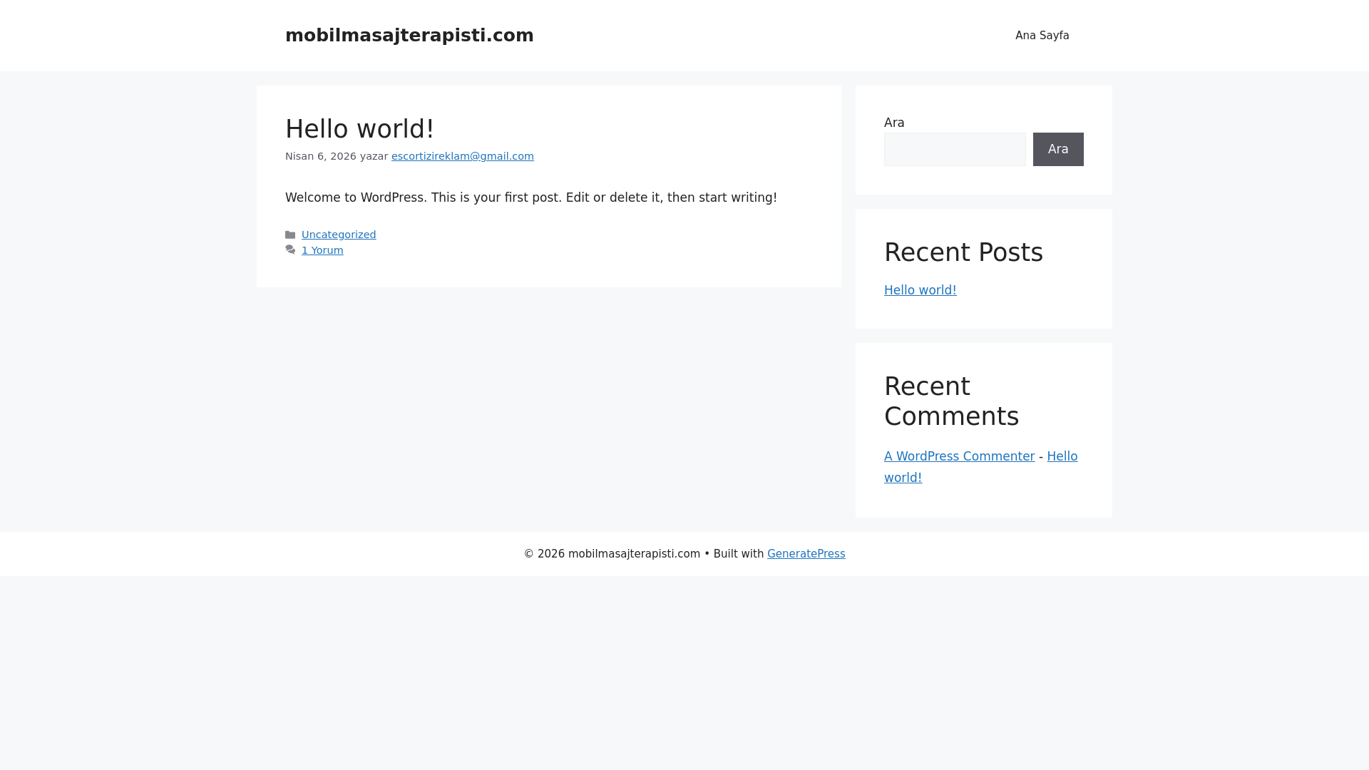 website screenshot of https://mobilmasajterapisti.com/