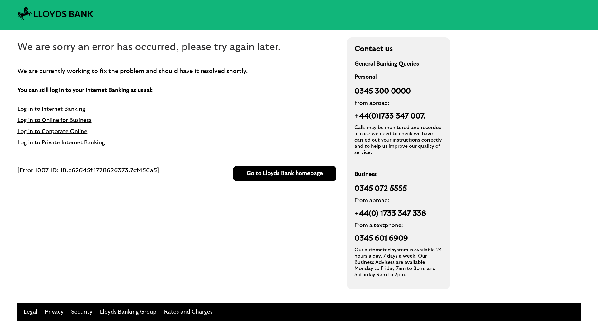 website screenshot of https://donotreply@lloydsbank.co.uk/