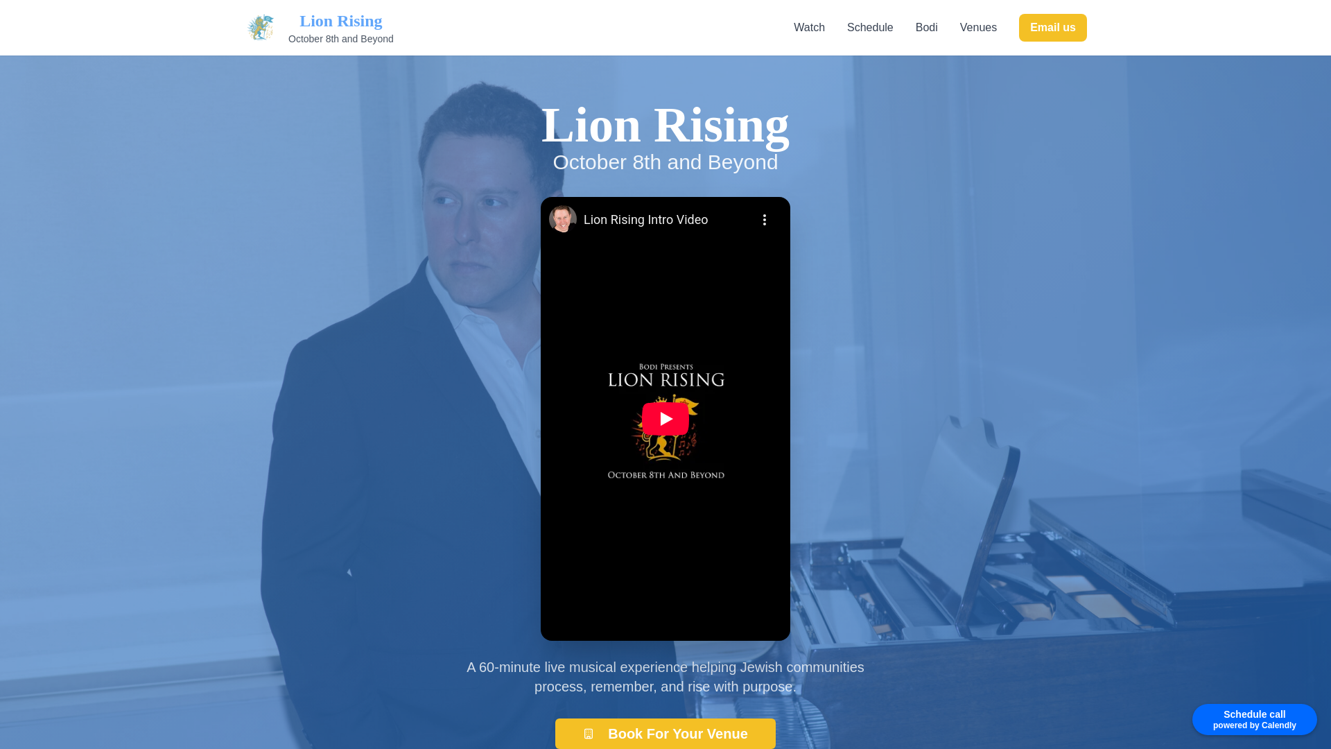 website screenshot of https://lionrising.org/