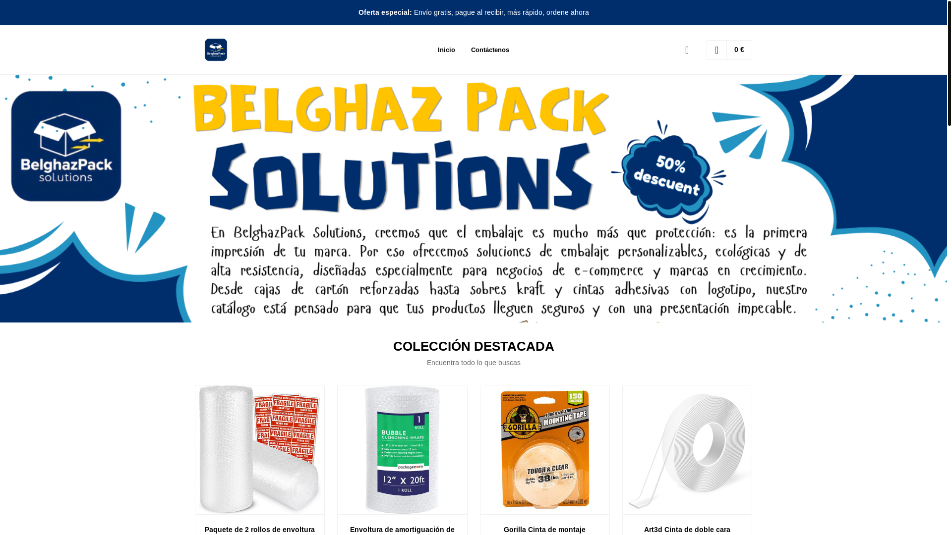 website screenshot of https://belghazpacksolutions.store/