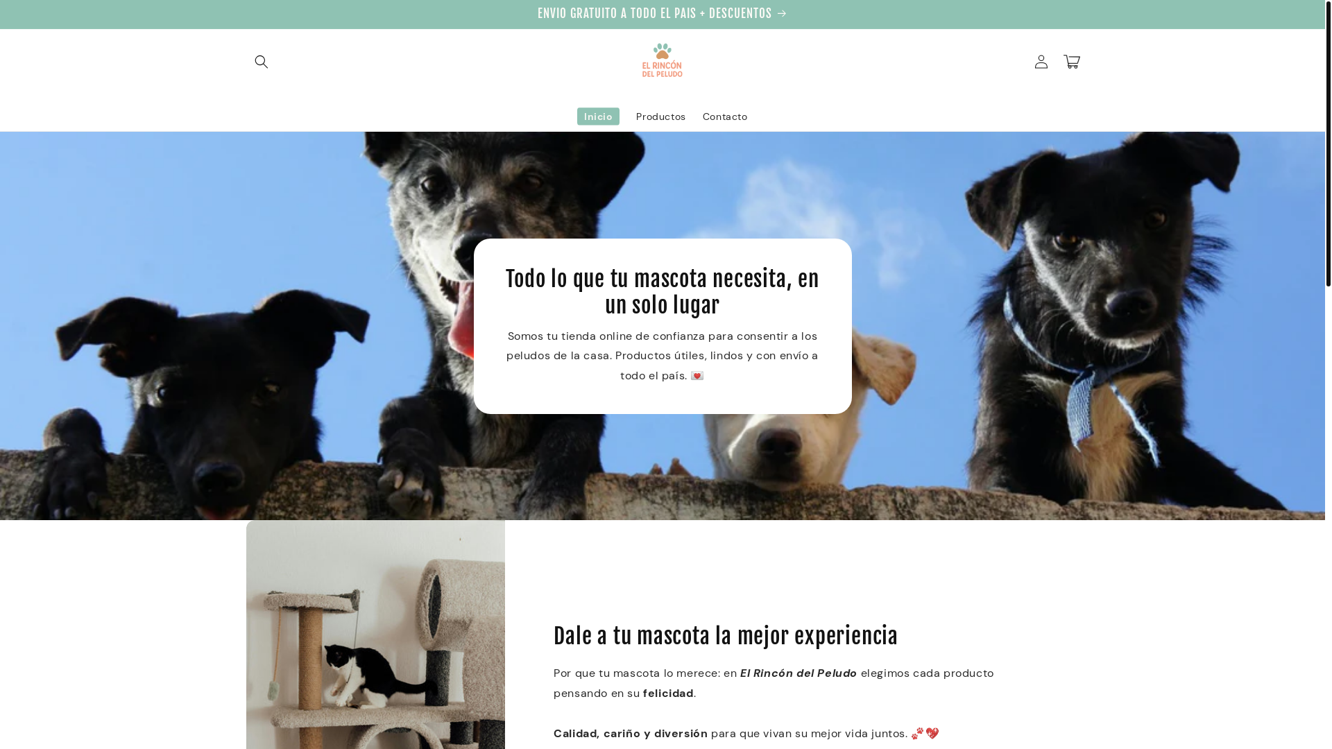 website screenshot of https://elrincondelpeludo.com/