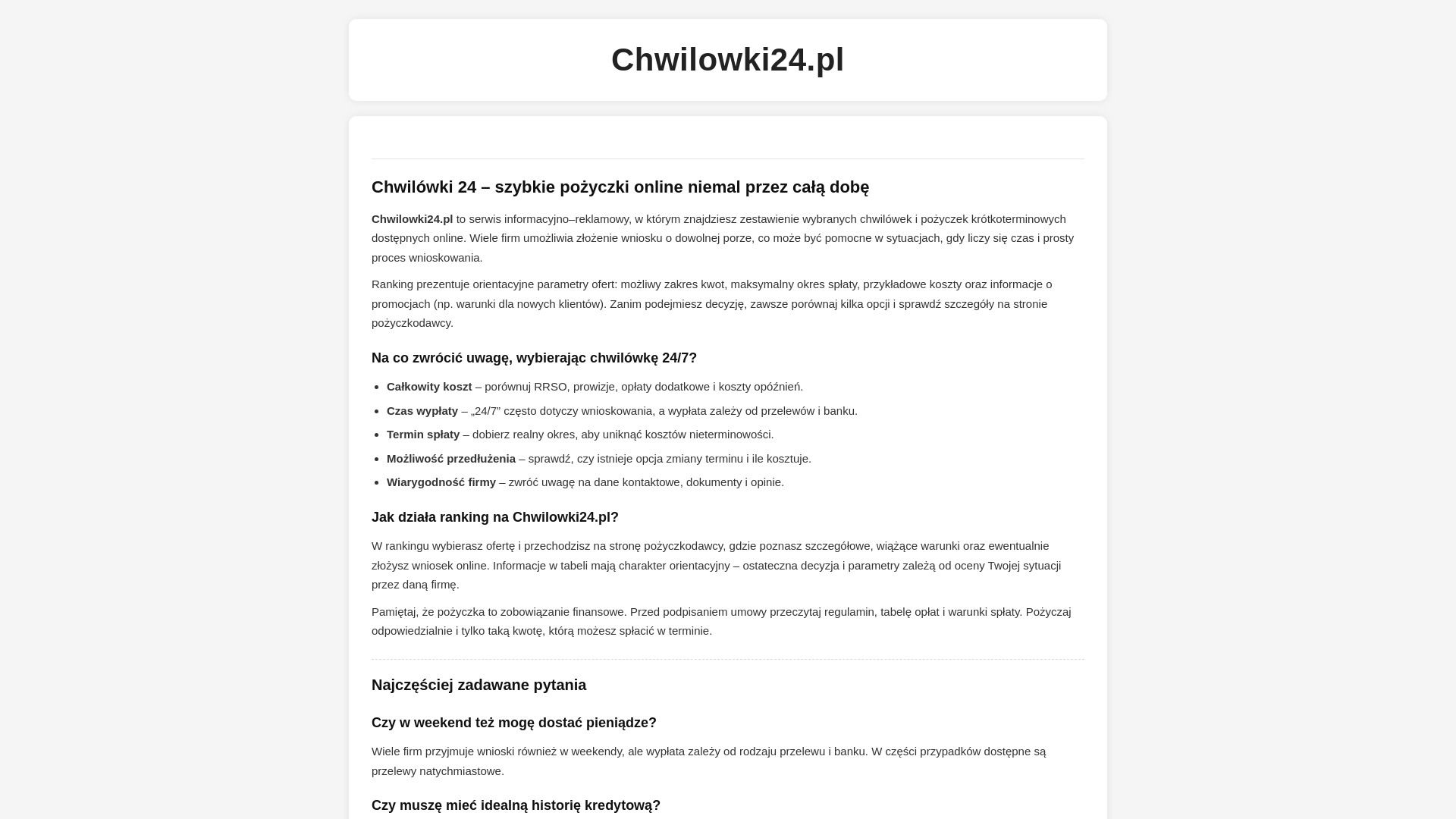 website screenshot of https://xn--wygodnapoyczka-jdd.pl/
