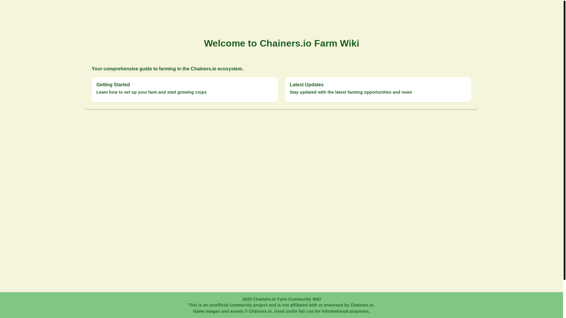website screenshot of https://chainers-wiki.pages.dev/