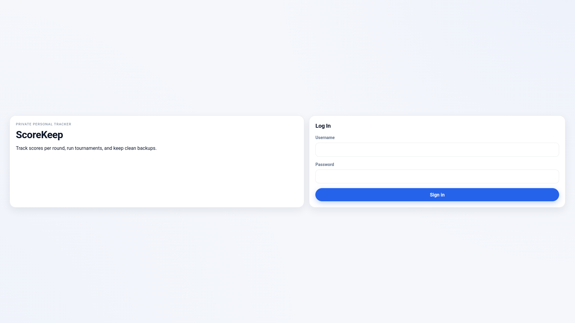 website screenshot of https://scorekeep-frontend.pages.dev/