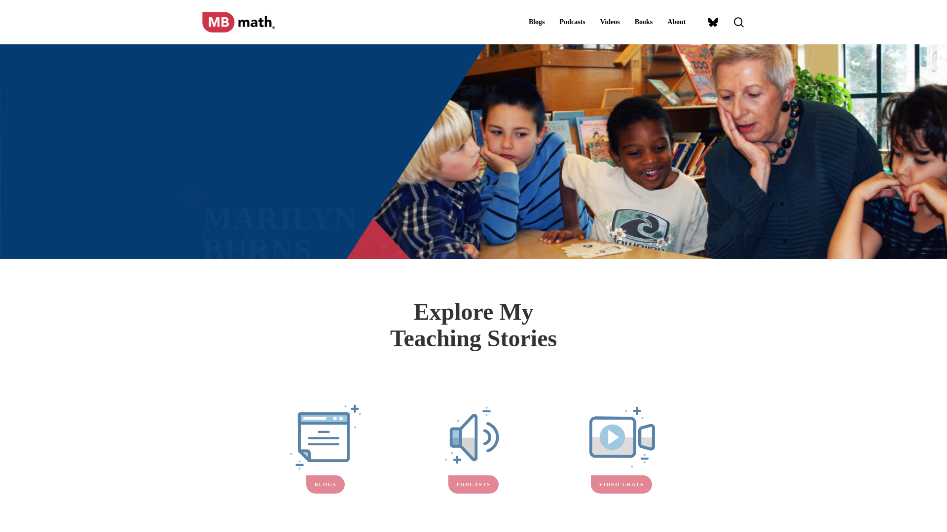 website screenshot of https://mbmath.net/