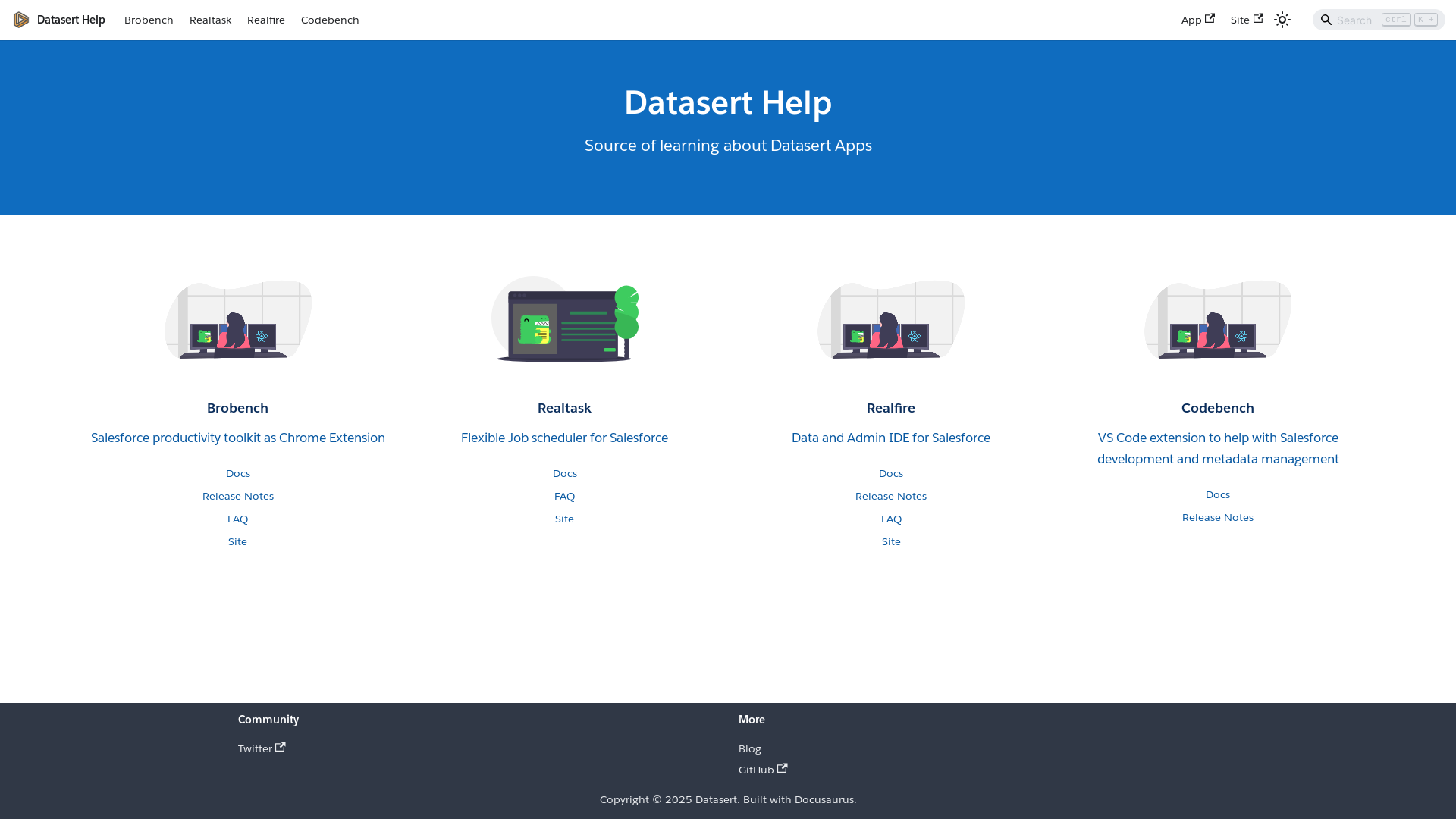website screenshot of https://datasert-help.pages.dev/