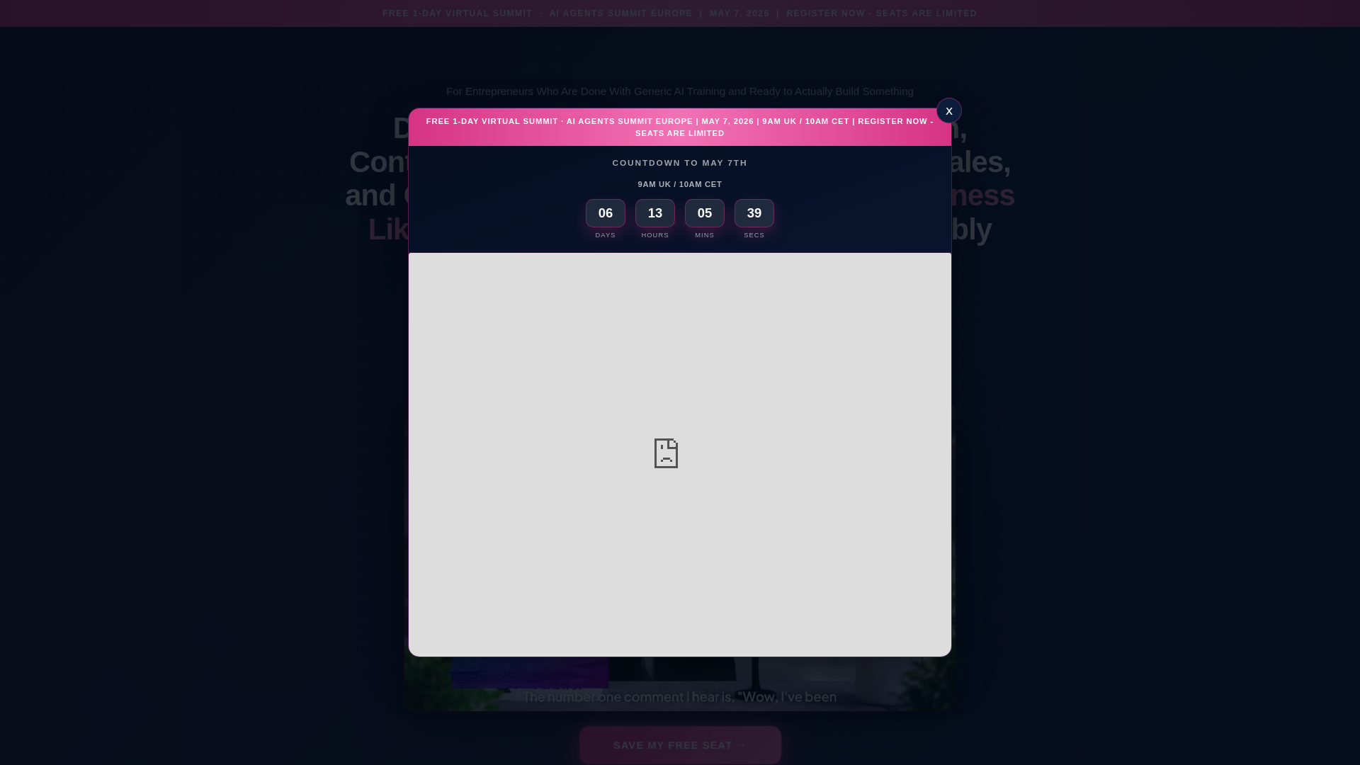 website screenshot of https://summit-registration-may7.pages.dev/