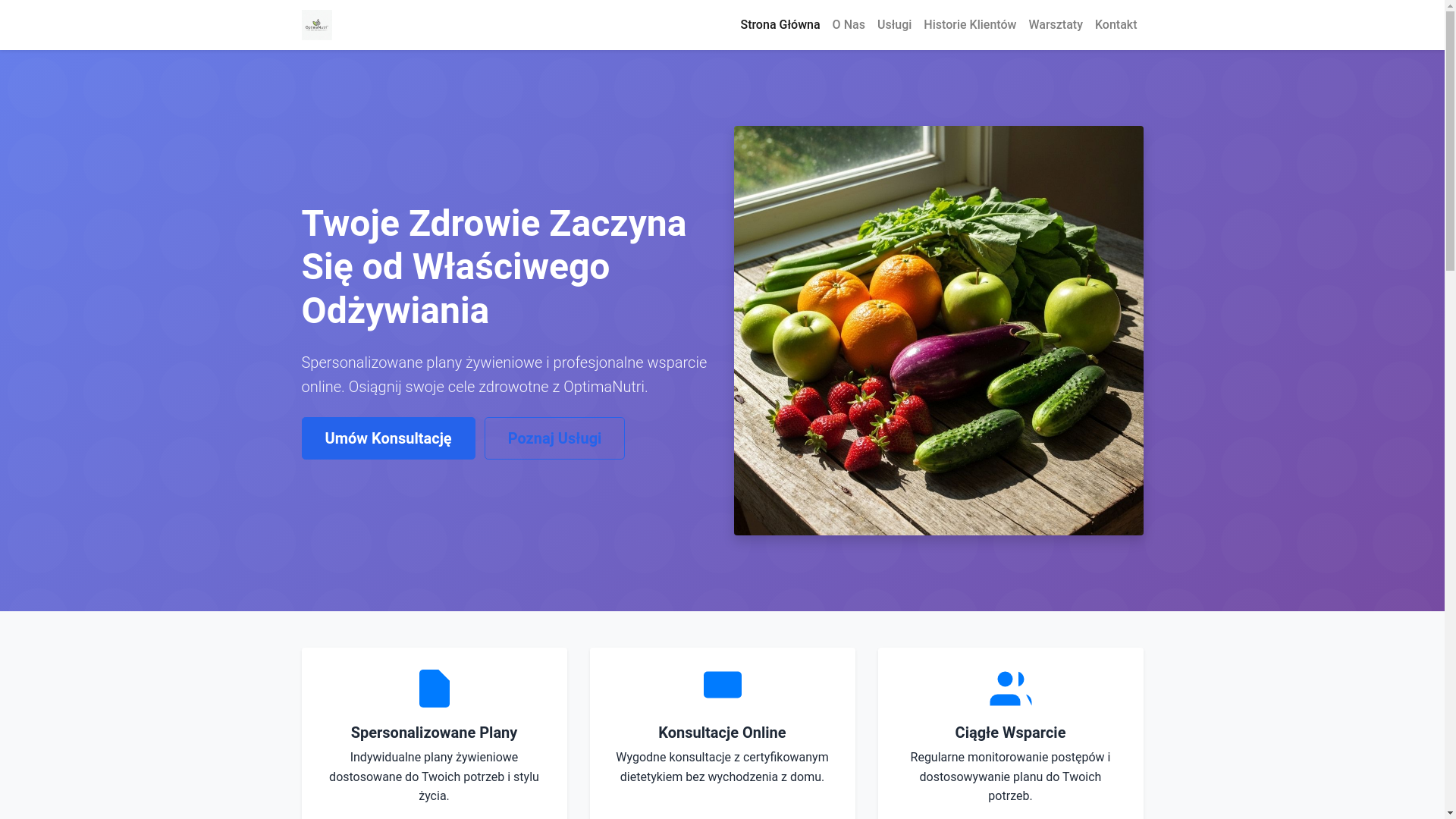 website screenshot of https://optimanutrib.info/