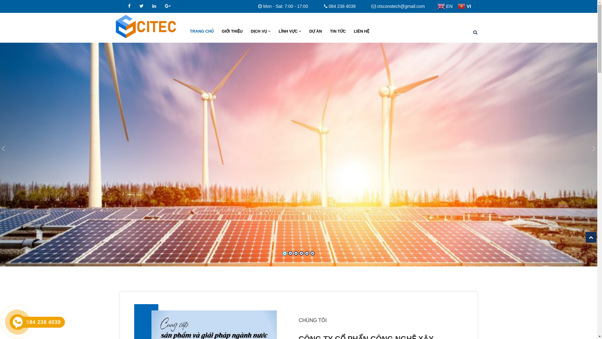 website screenshot of https://citec.vn/