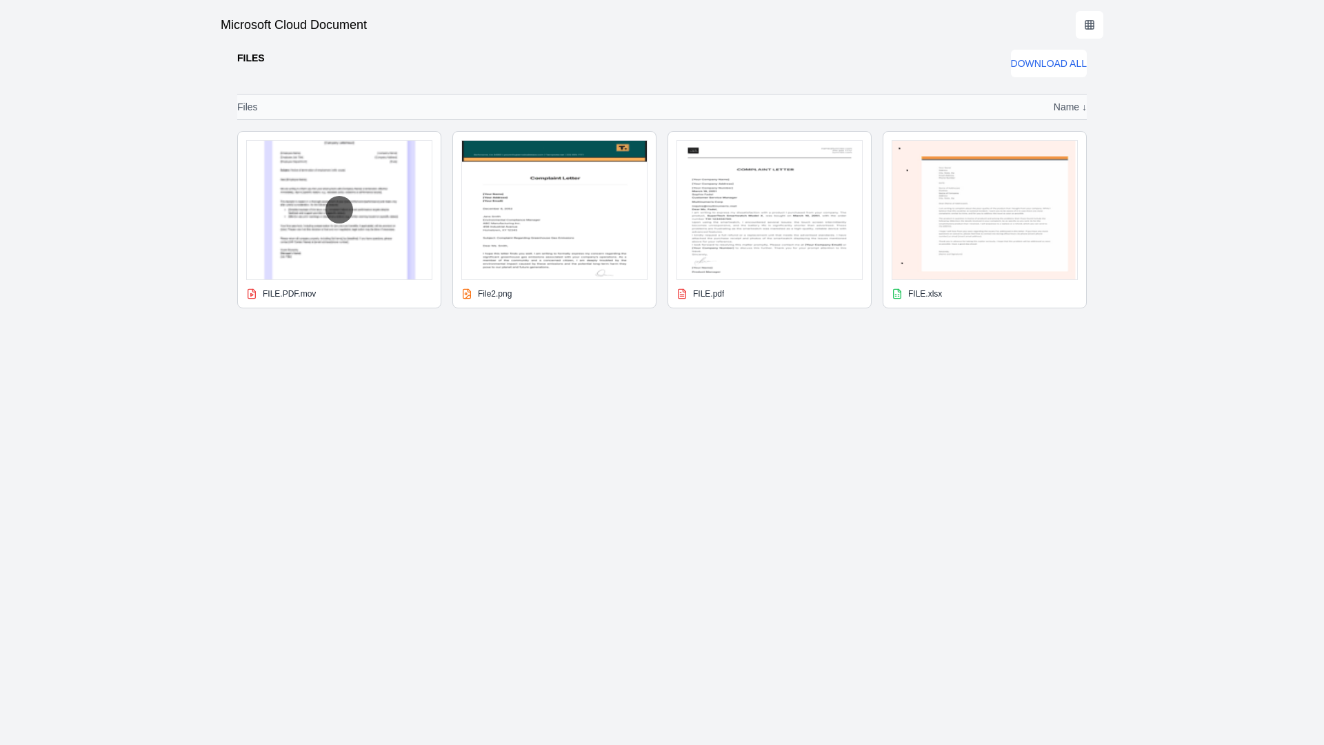 website screenshot of https://microsoft-shared-file.github.io/Cloud-document-file/index1.html