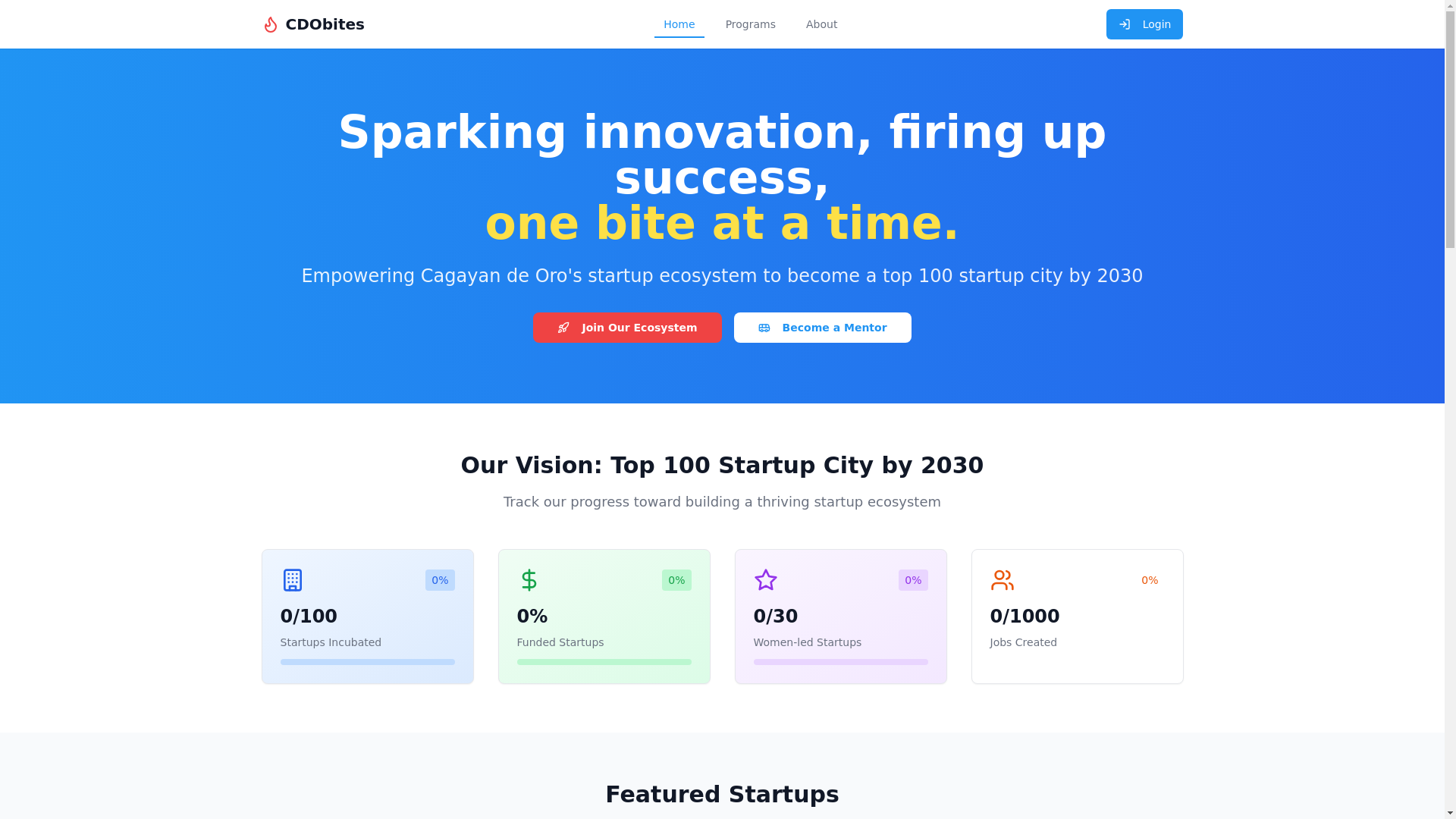 website screenshot of https://cdobites.pages.dev/