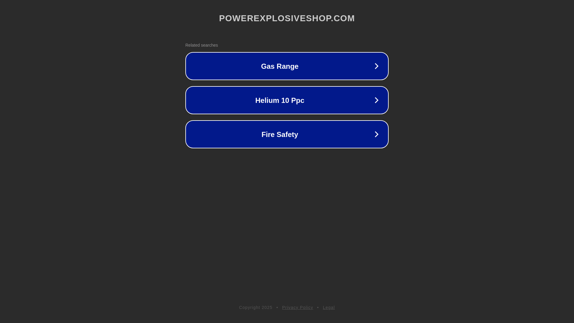 website screenshot of https://powerexplosiveshop.com/