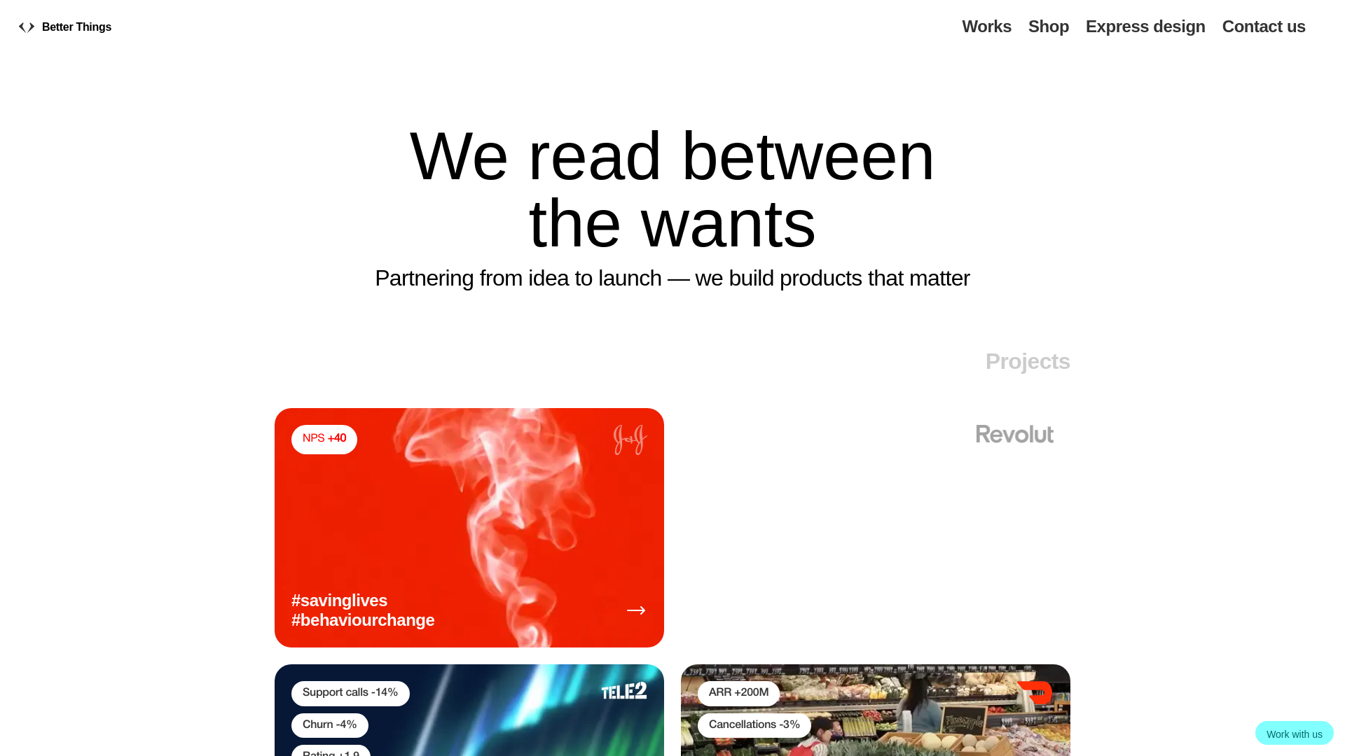 website screenshot of https://trybetterthin.co/
