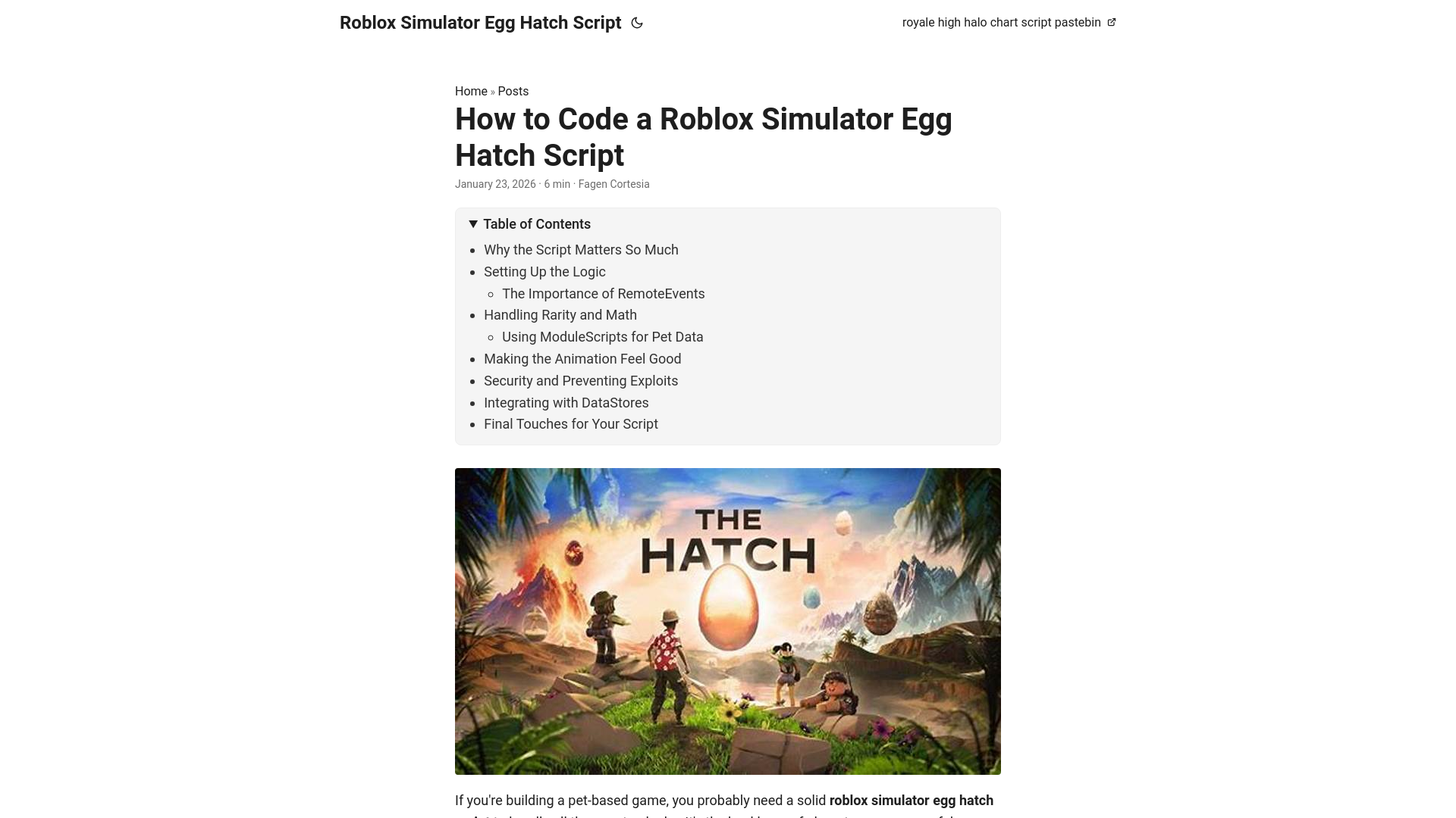 website screenshot of https://roblox-simulator-egg-hatch-script.pages.dev/