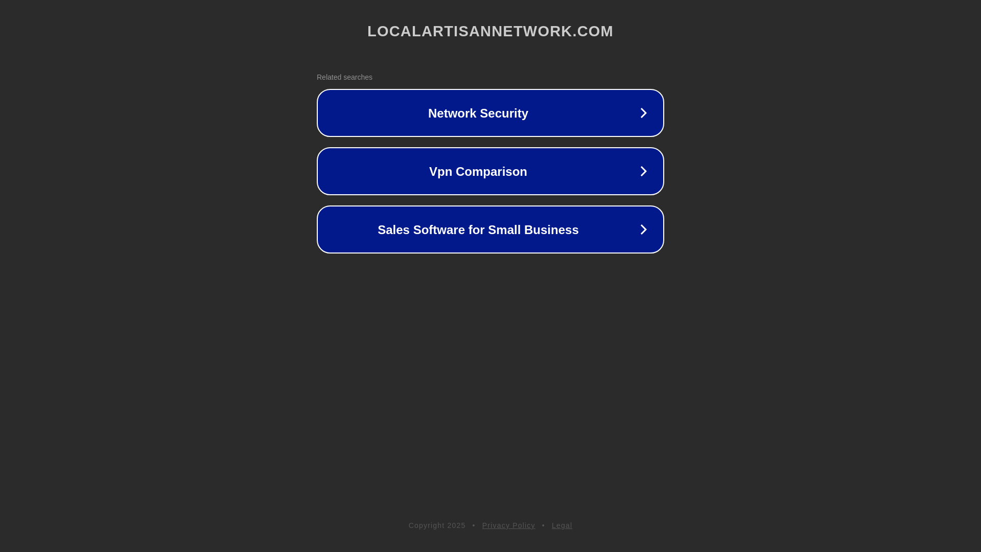 website screenshot of https://localartisannetwork.com/