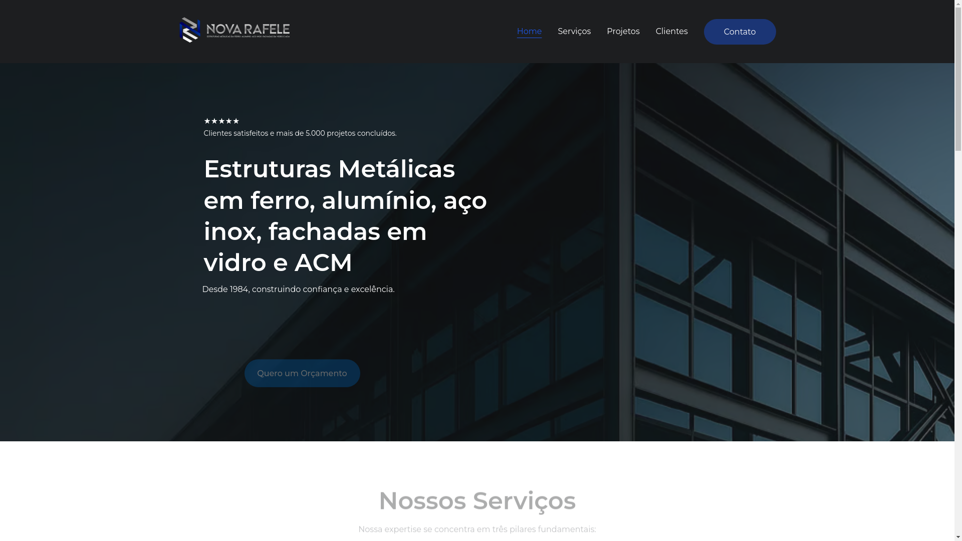 website screenshot of https://novarafele.com.br/