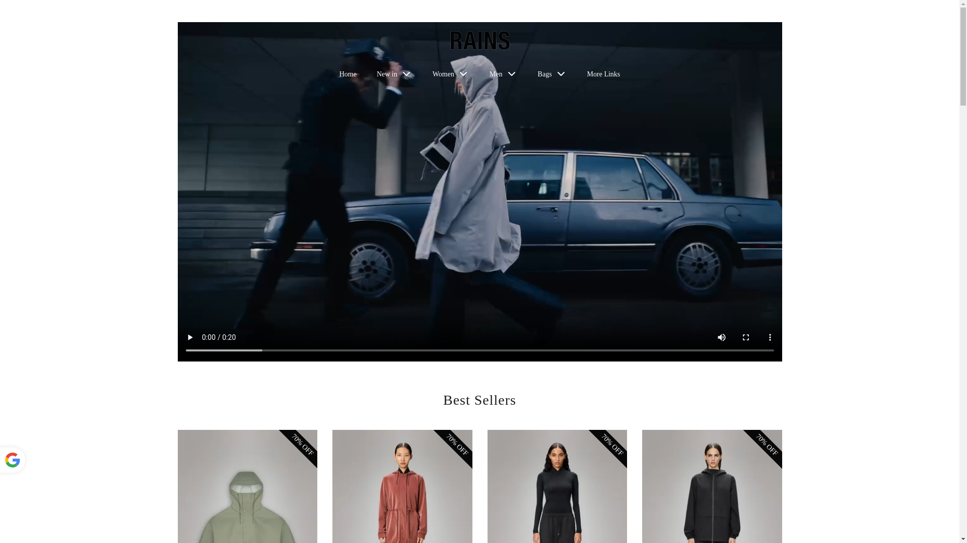 website screenshot of https://rainseu.shop/