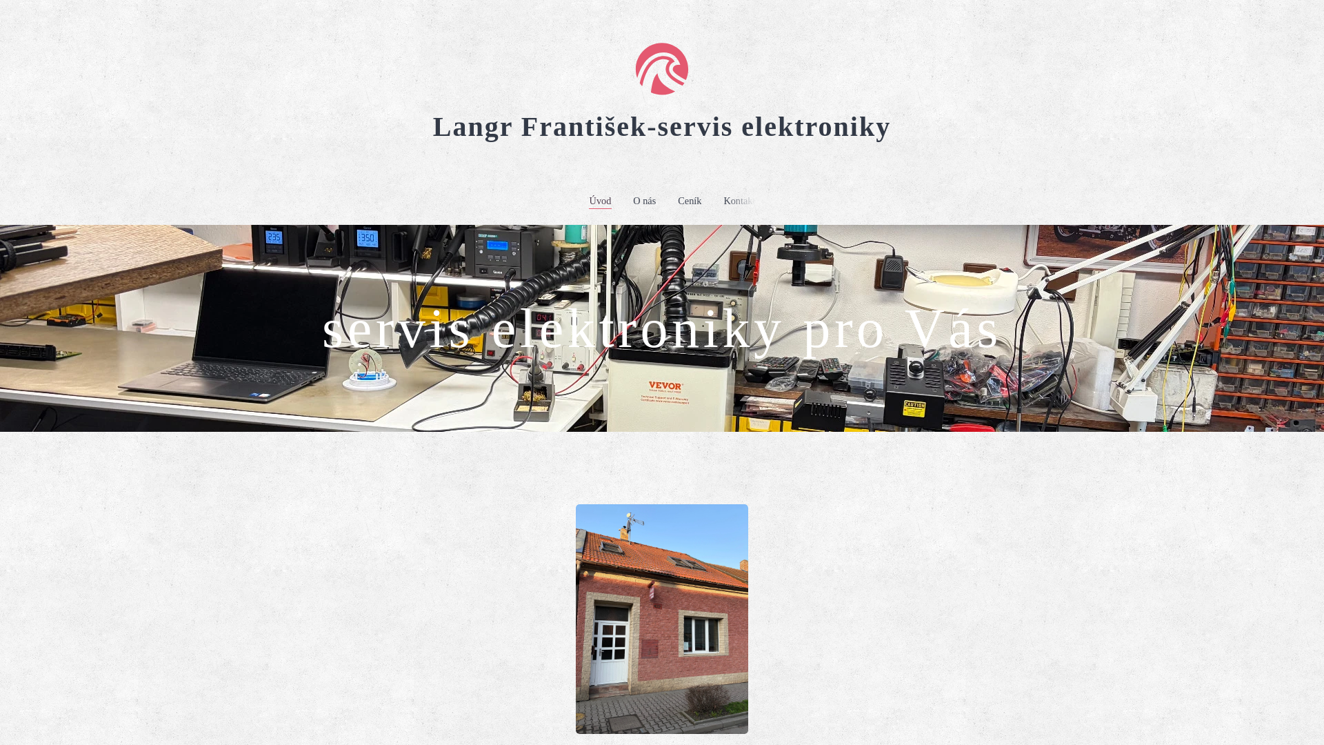 website screenshot of https://langr-servis.cz/