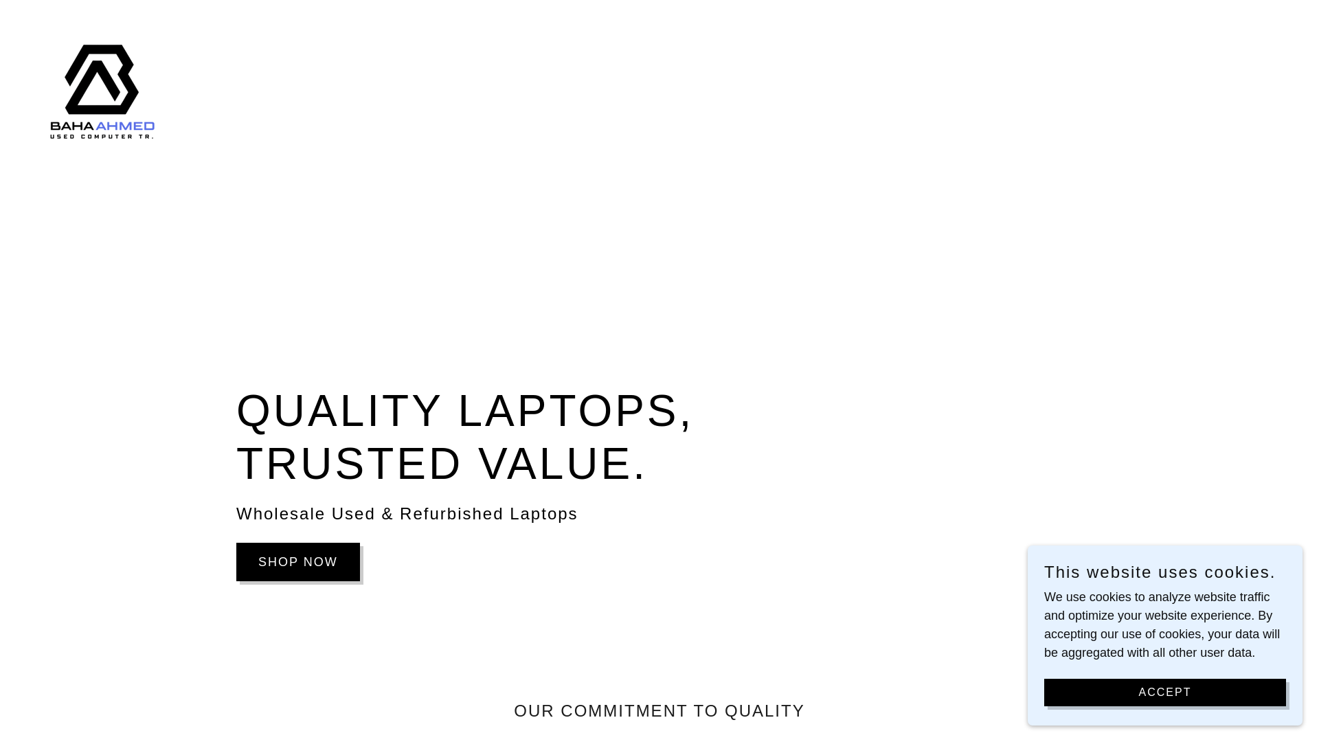 website screenshot of https://ba-computers.com