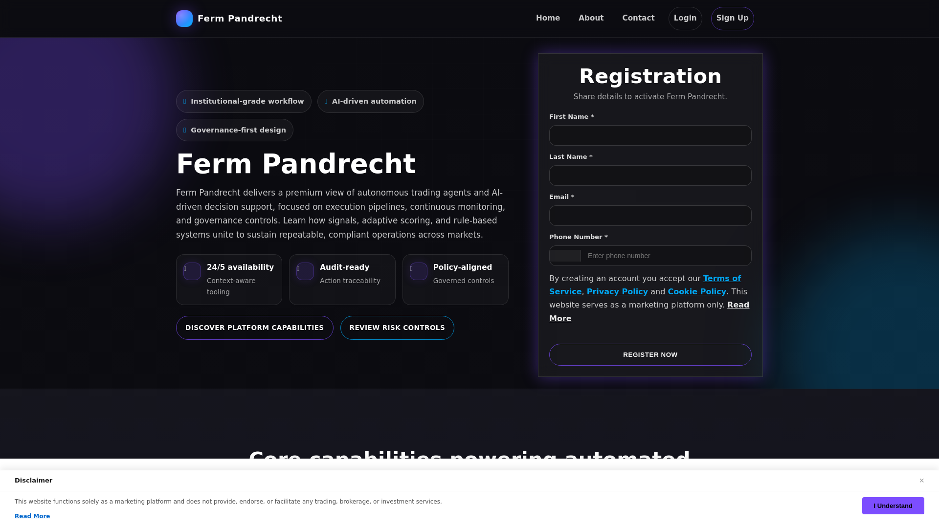 website screenshot of https://fermpandrecht-tech-shop.pages.dev/