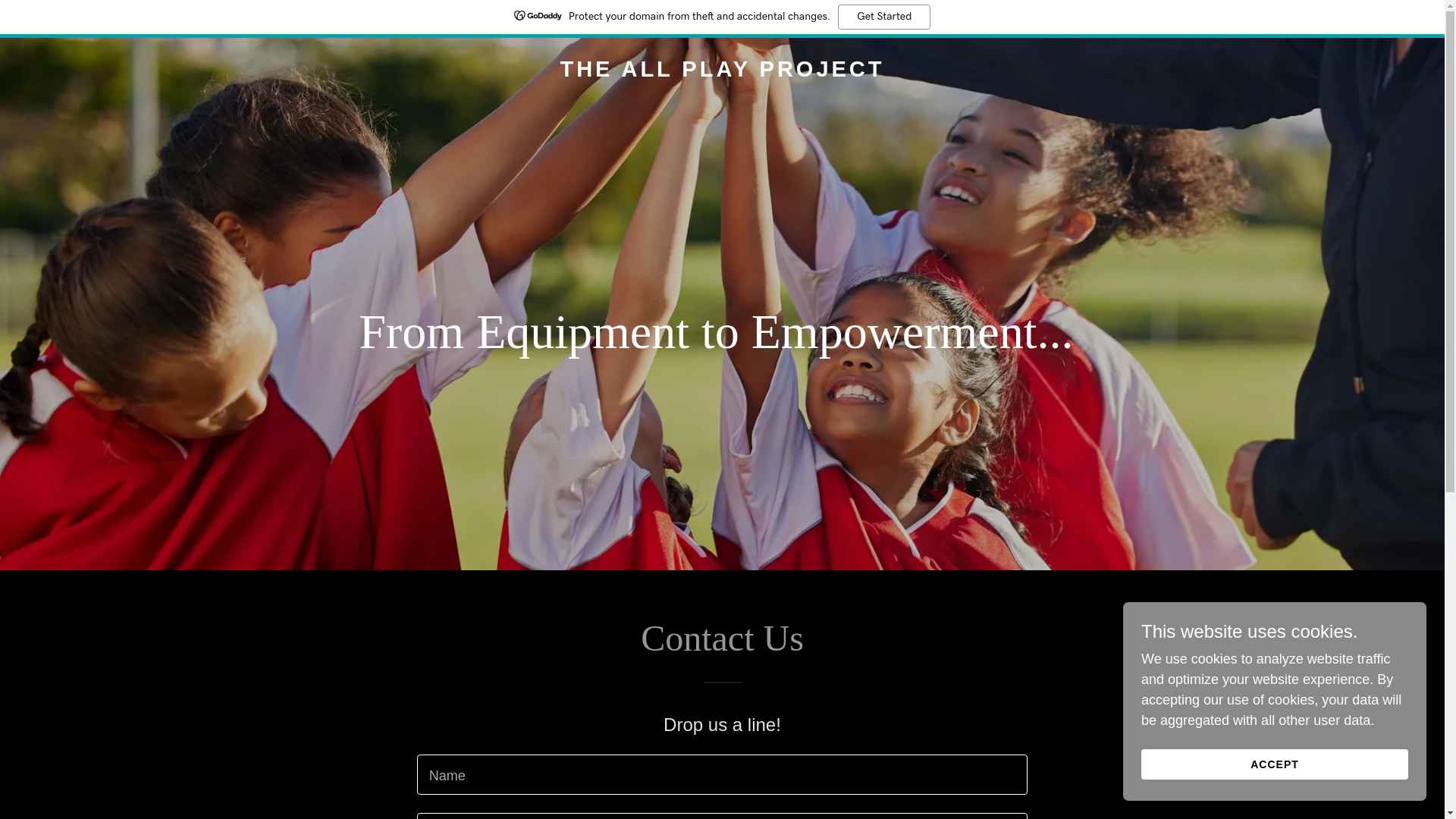 website screenshot of https://theallplayproject.org/