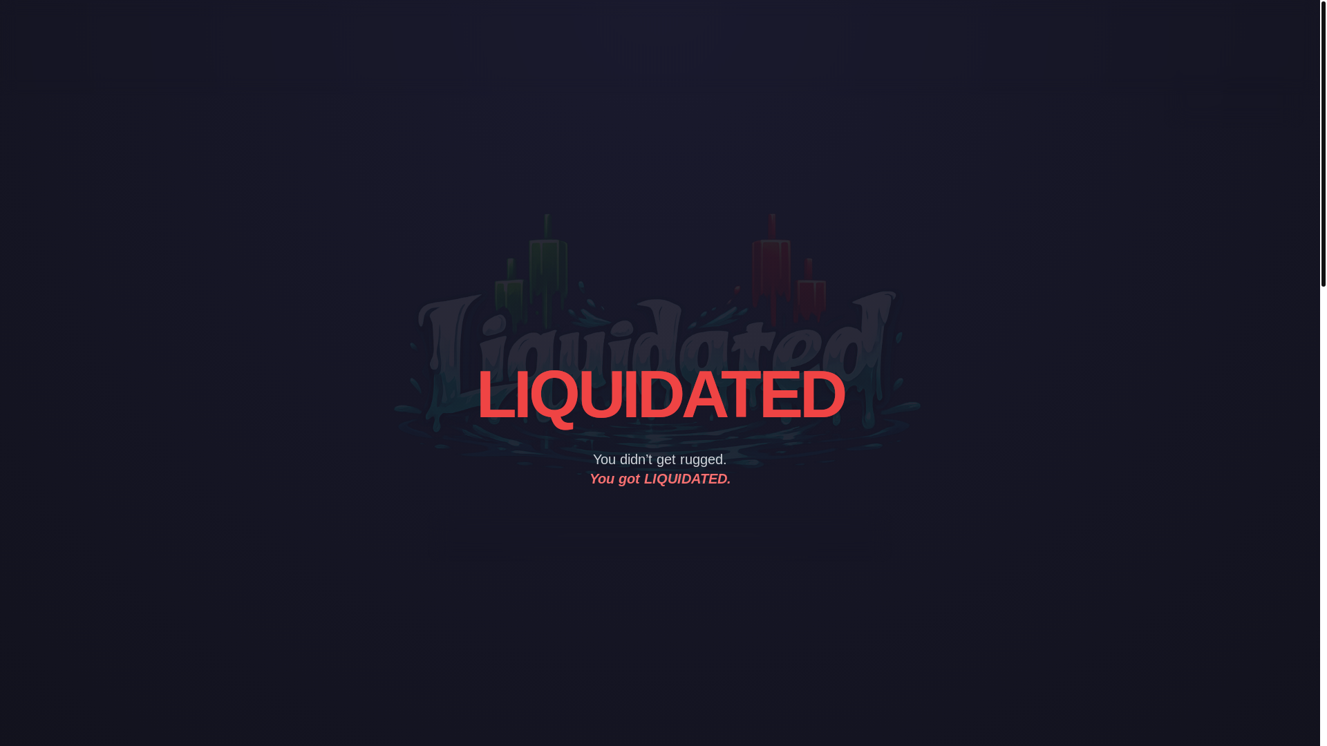 website screenshot of https://liquidatedcoin.fun/