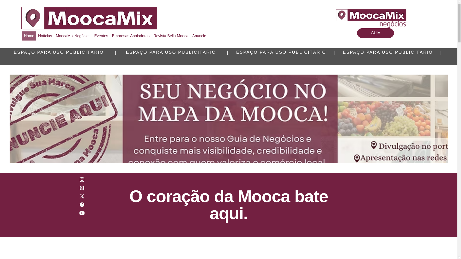 website screenshot of https://moocamix.com.br/