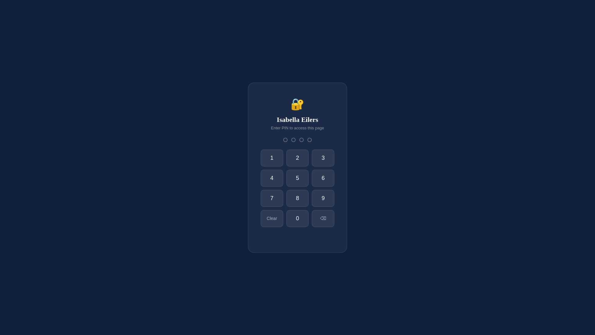 website screenshot of https://isabellaeilers.com/