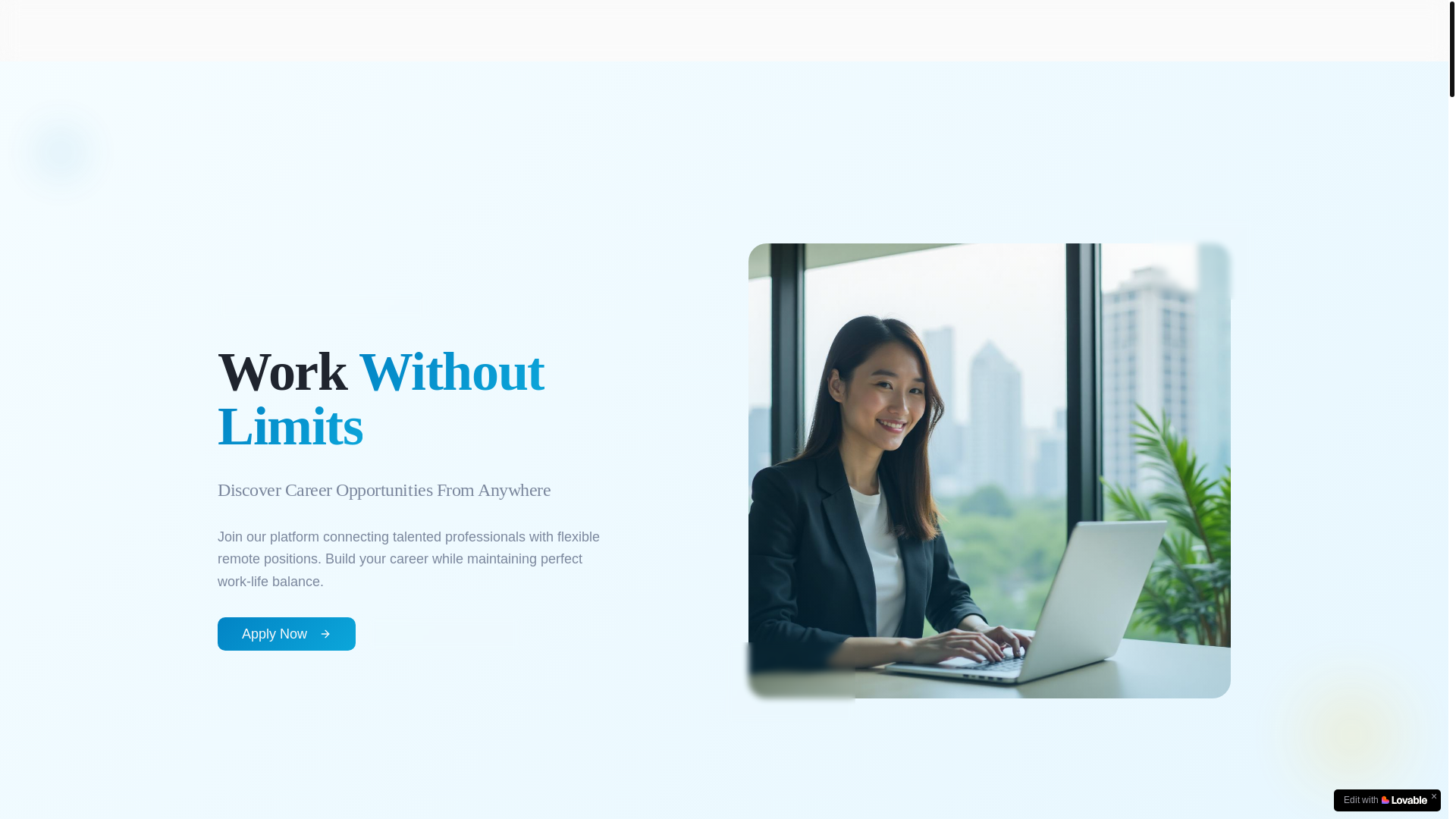 website screenshot of https://notablycareer.com/