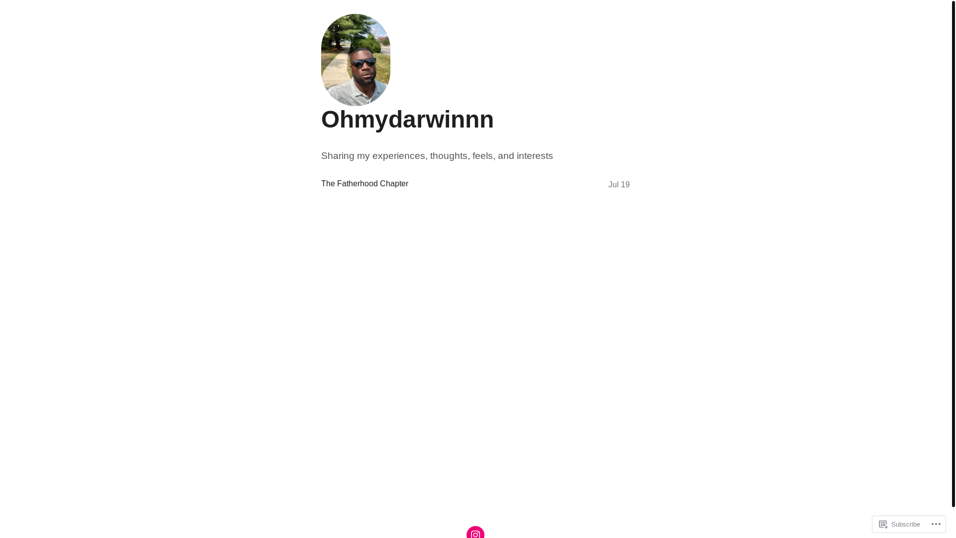 website screenshot of https://ohmydarwinnn.com/