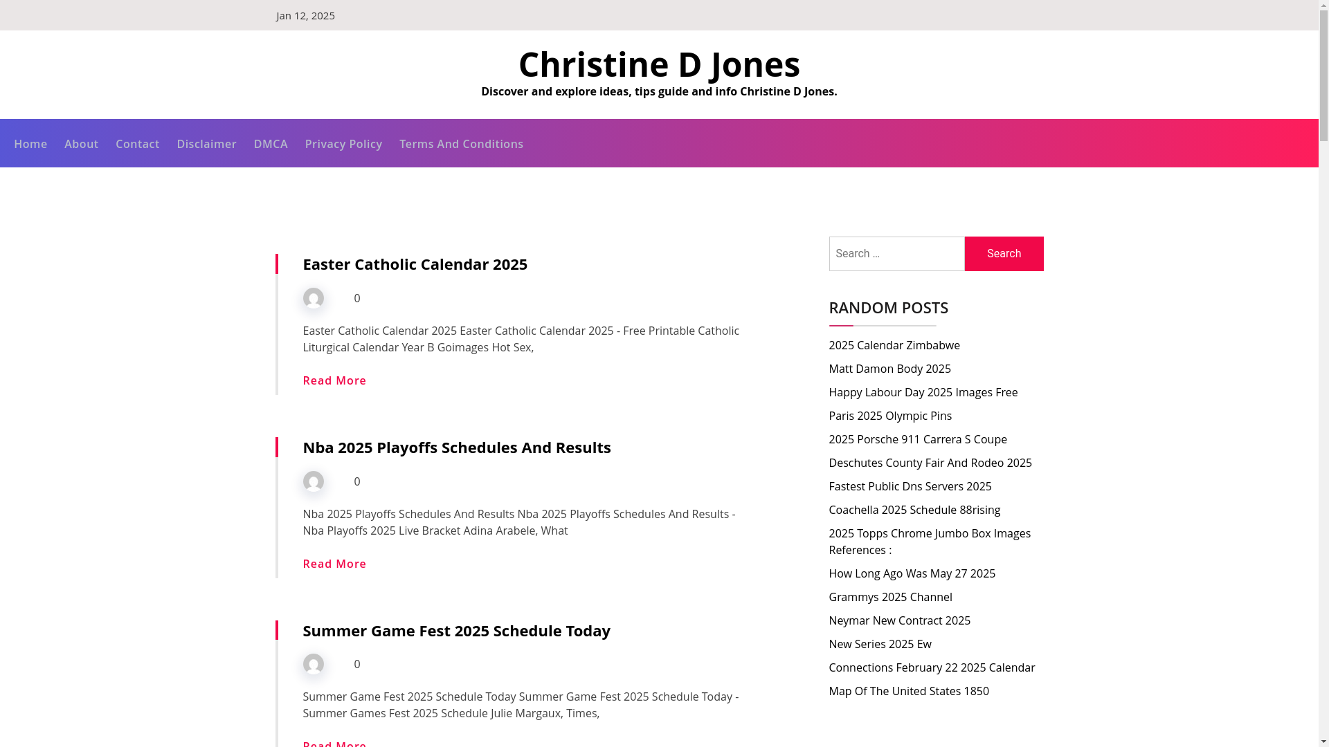 website screenshot of https://christinedjonesi.pages.dev/