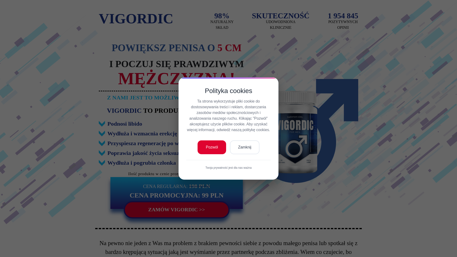 website screenshot of https://vigordic-site.shop