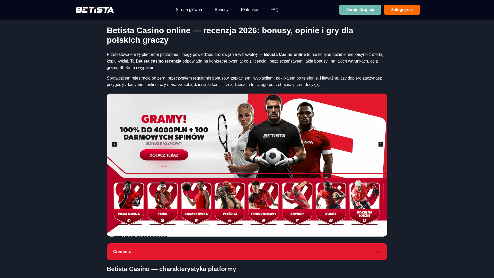 website screenshot of https://betista-casino-pl.com/