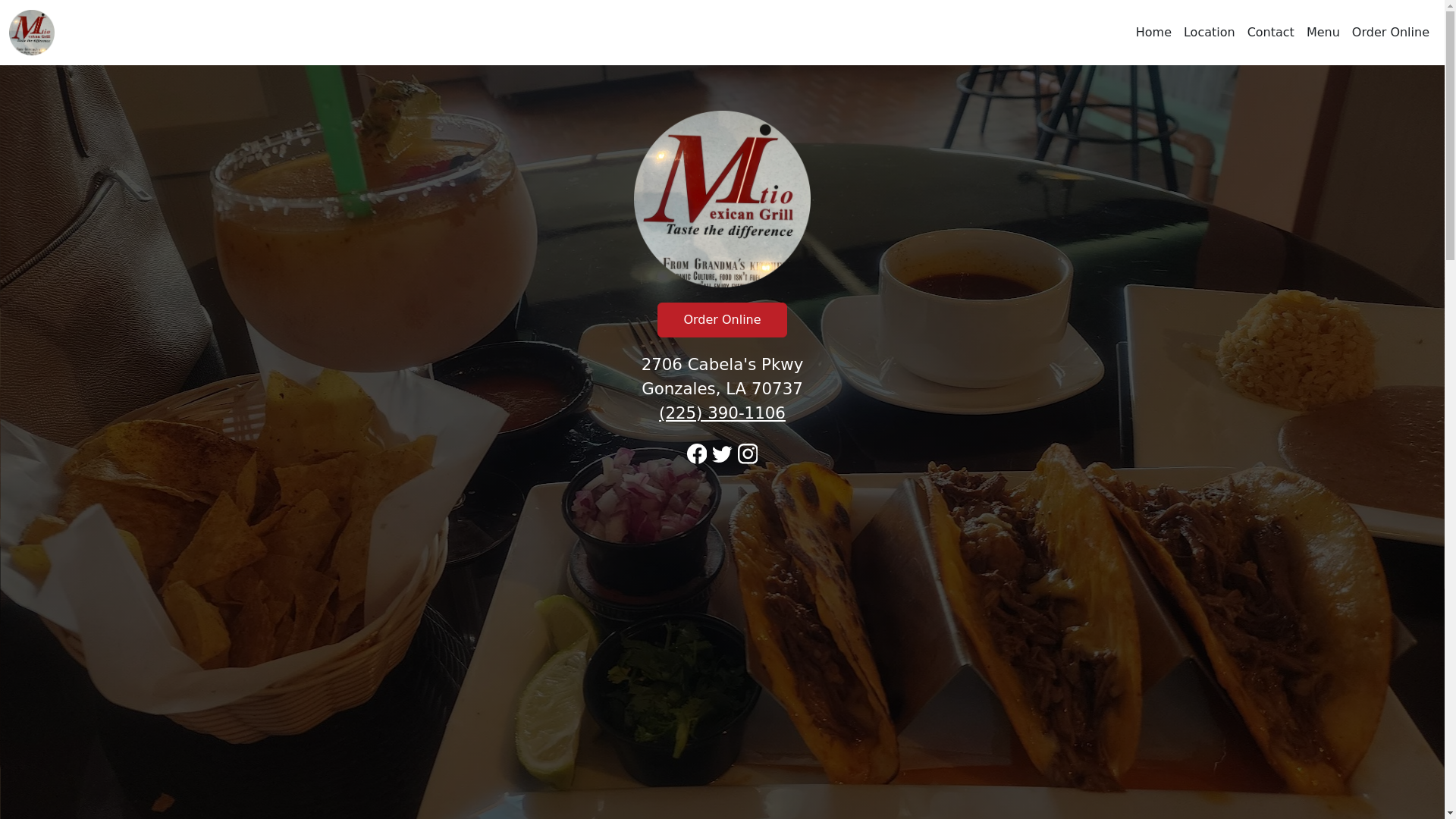website screenshot of https://mitiomexicangrillla.com/