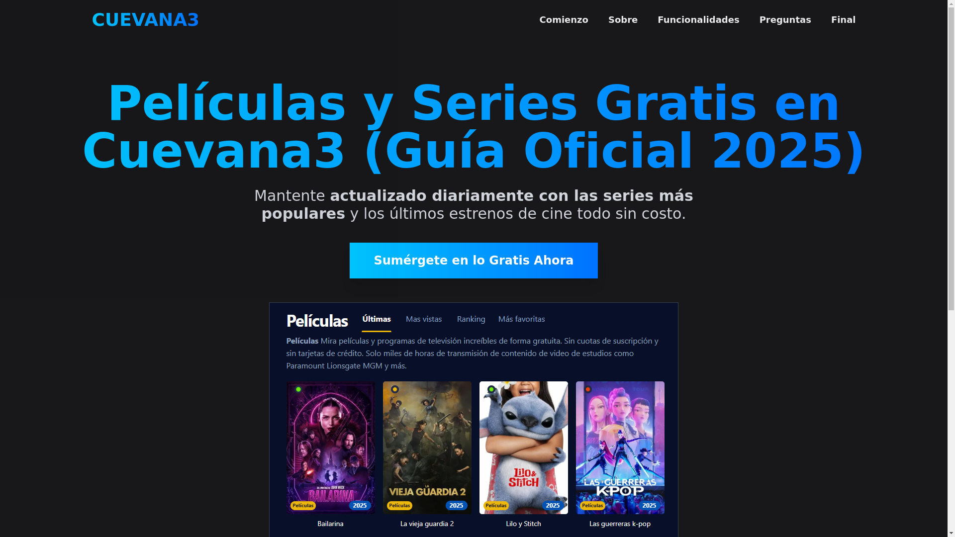 website screenshot of https://cuevana3-fuyv.pages.dev/