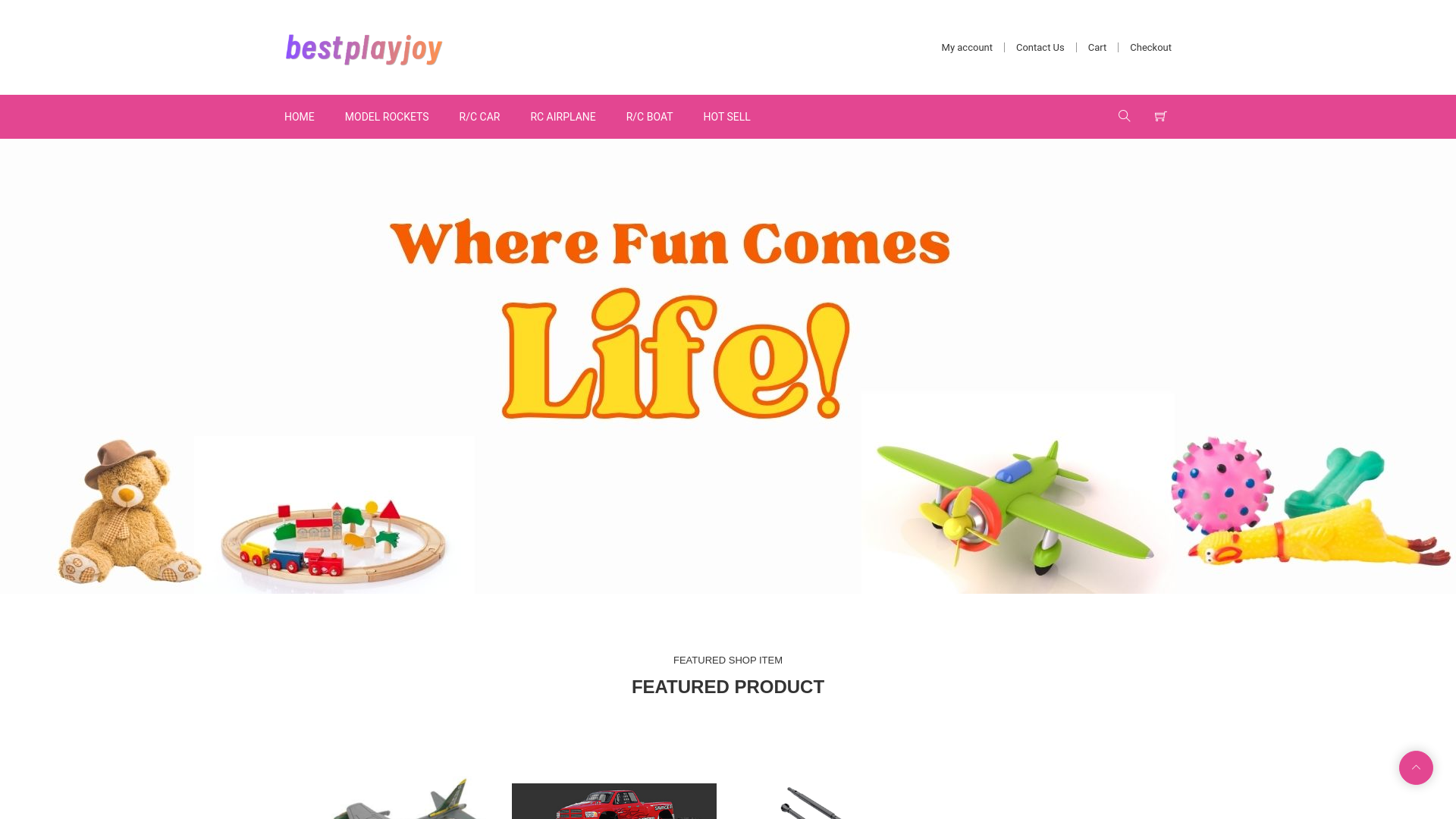 website screenshot of https://bestplayjoy.com/