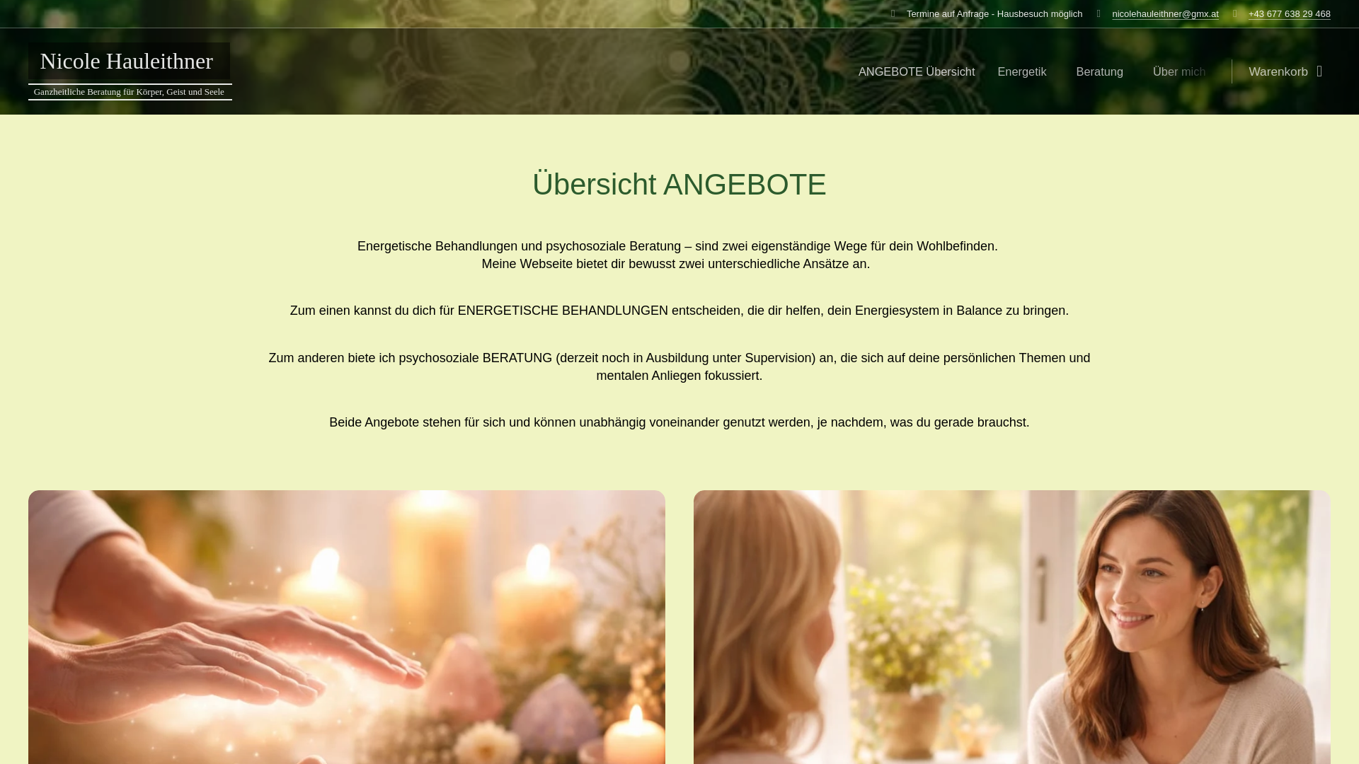 website screenshot of https://lichtblickberatung.at/