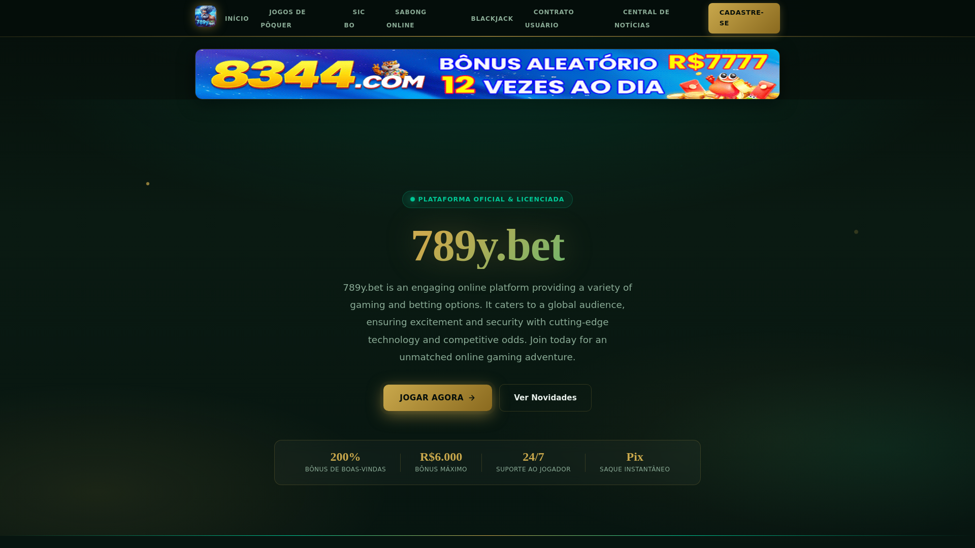 website screenshot of https://789ybets.com/