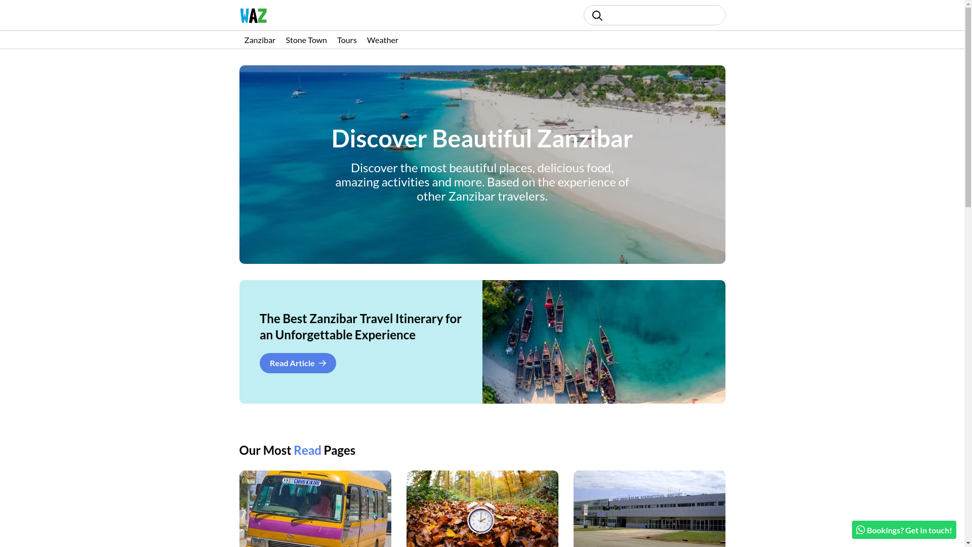 website screenshot of https://wearezanzibar.pages.dev/