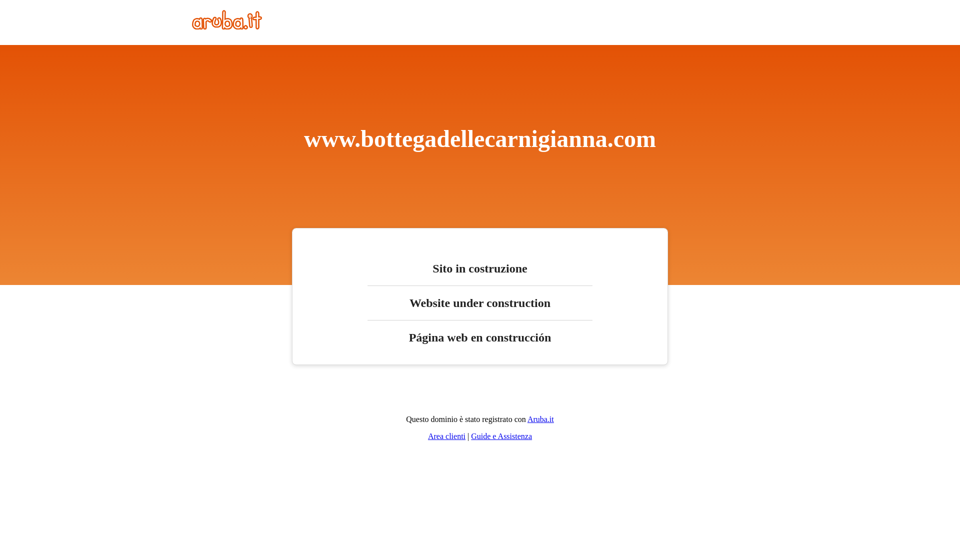 website screenshot of https://bottegadellecarnigianna.com/