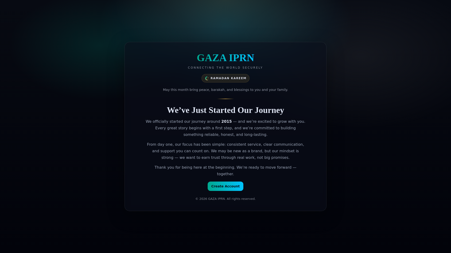website screenshot of https://gazaiprn.com/