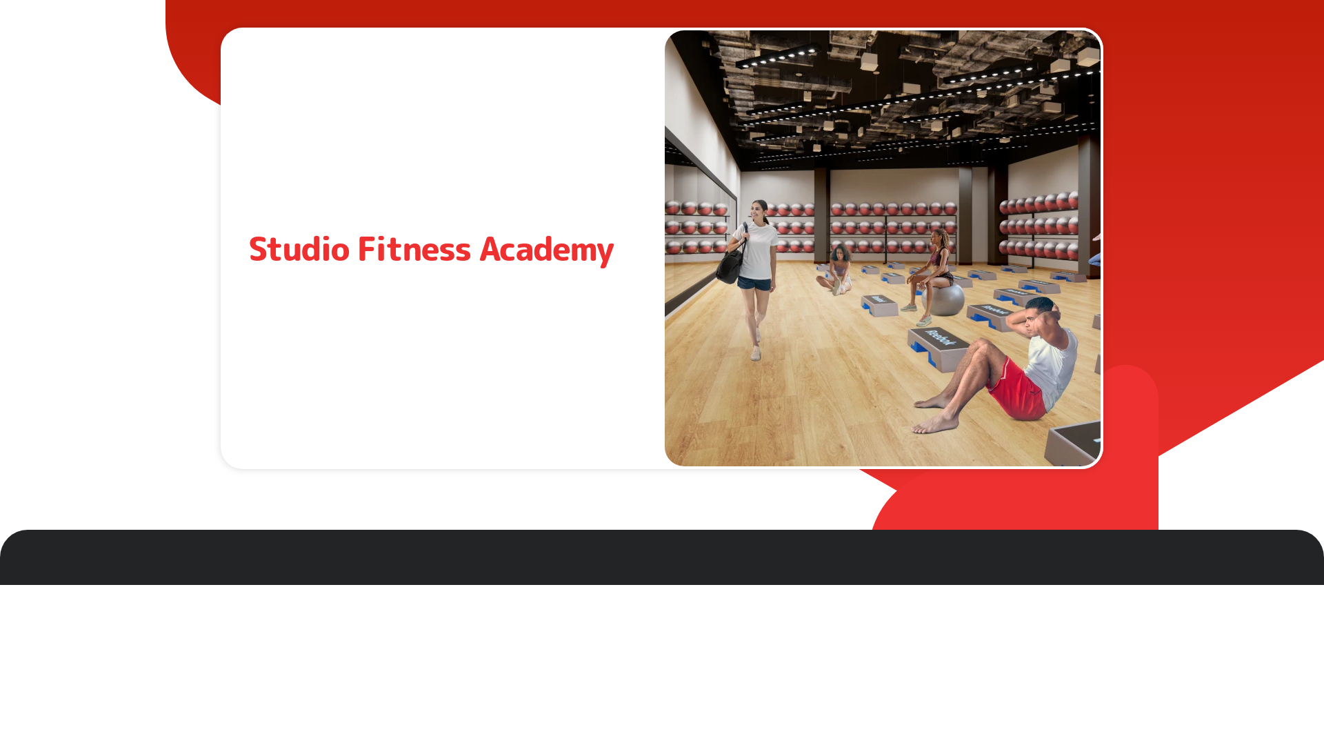 website screenshot of https://studiofitnessacademy.pl/