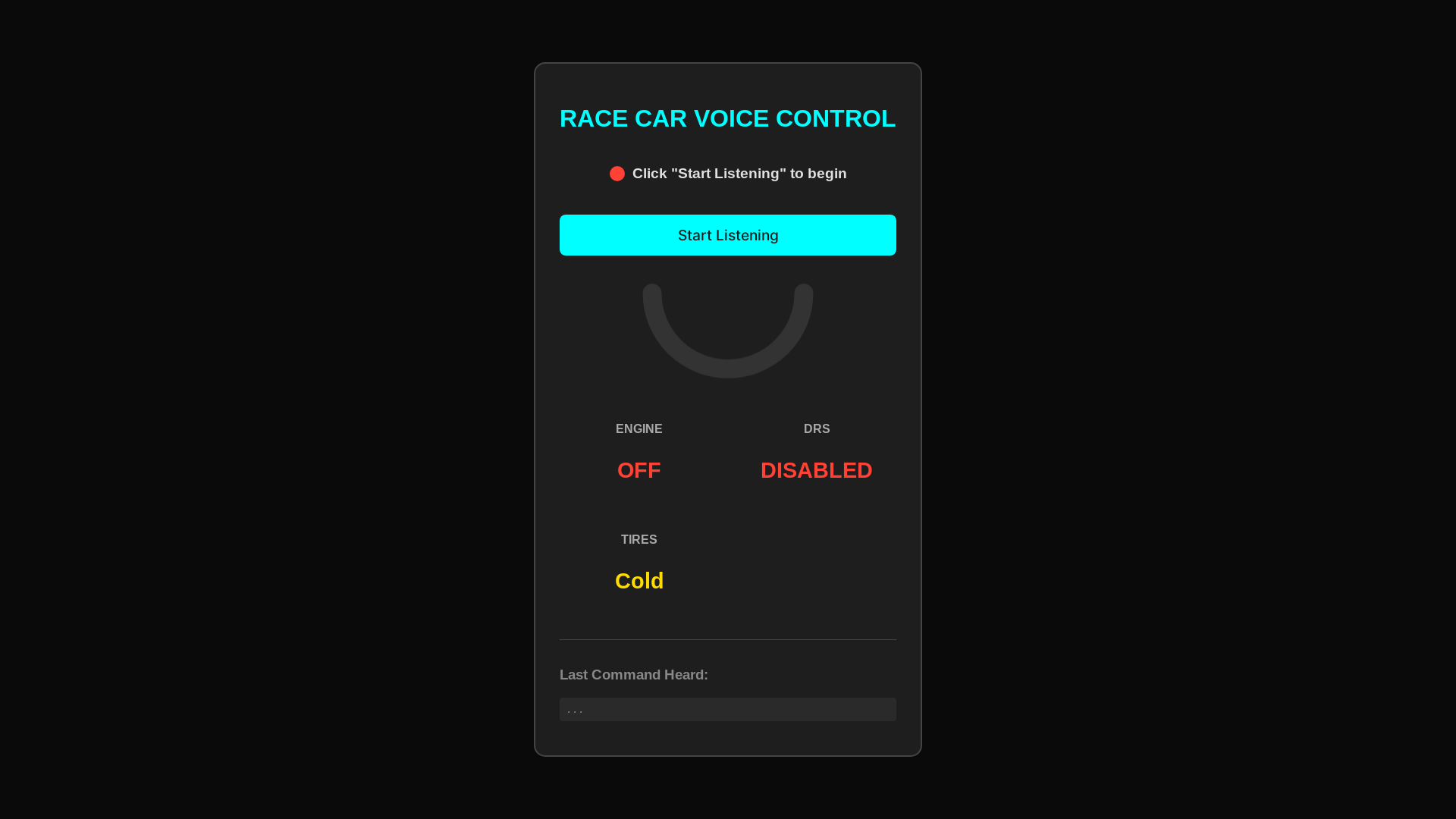 website screenshot of https://race-car-vue-voice-control.pages.dev/