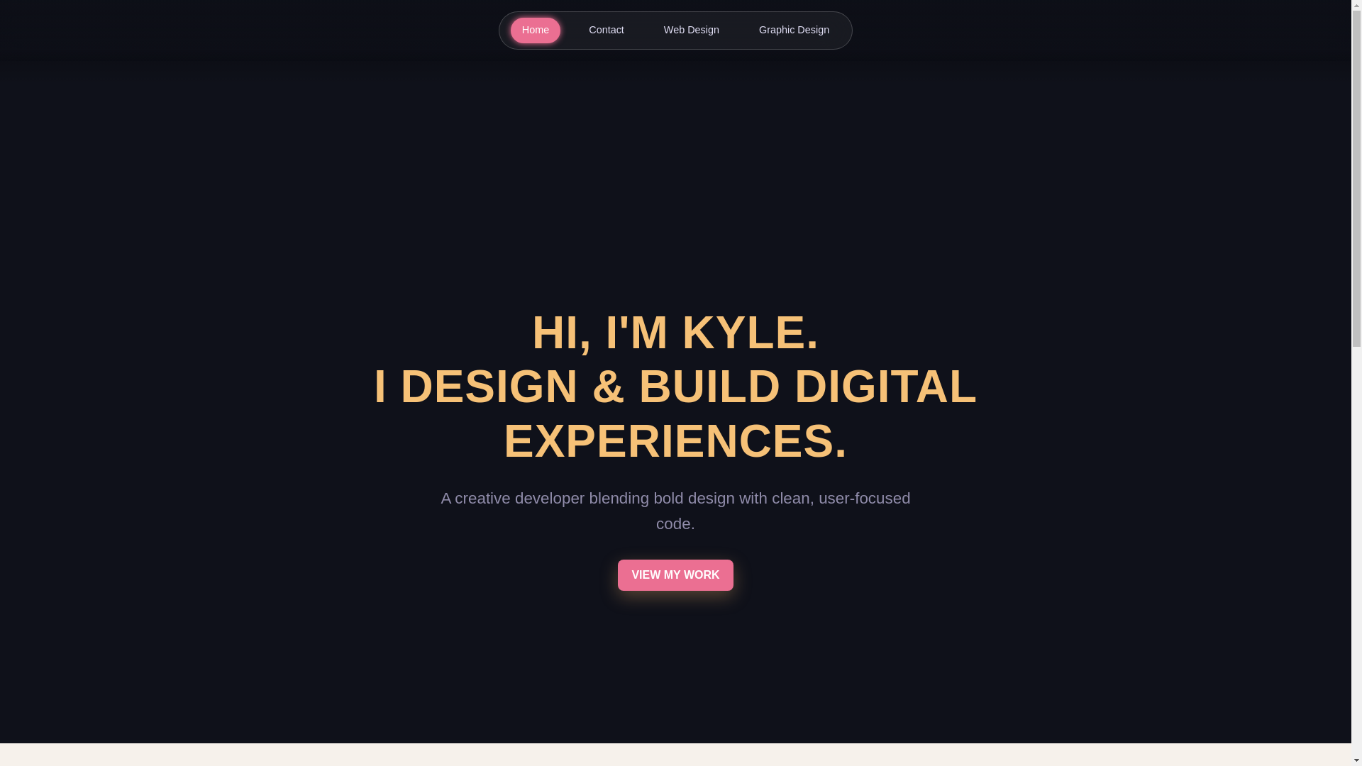 website screenshot of https://kylemims.dev/