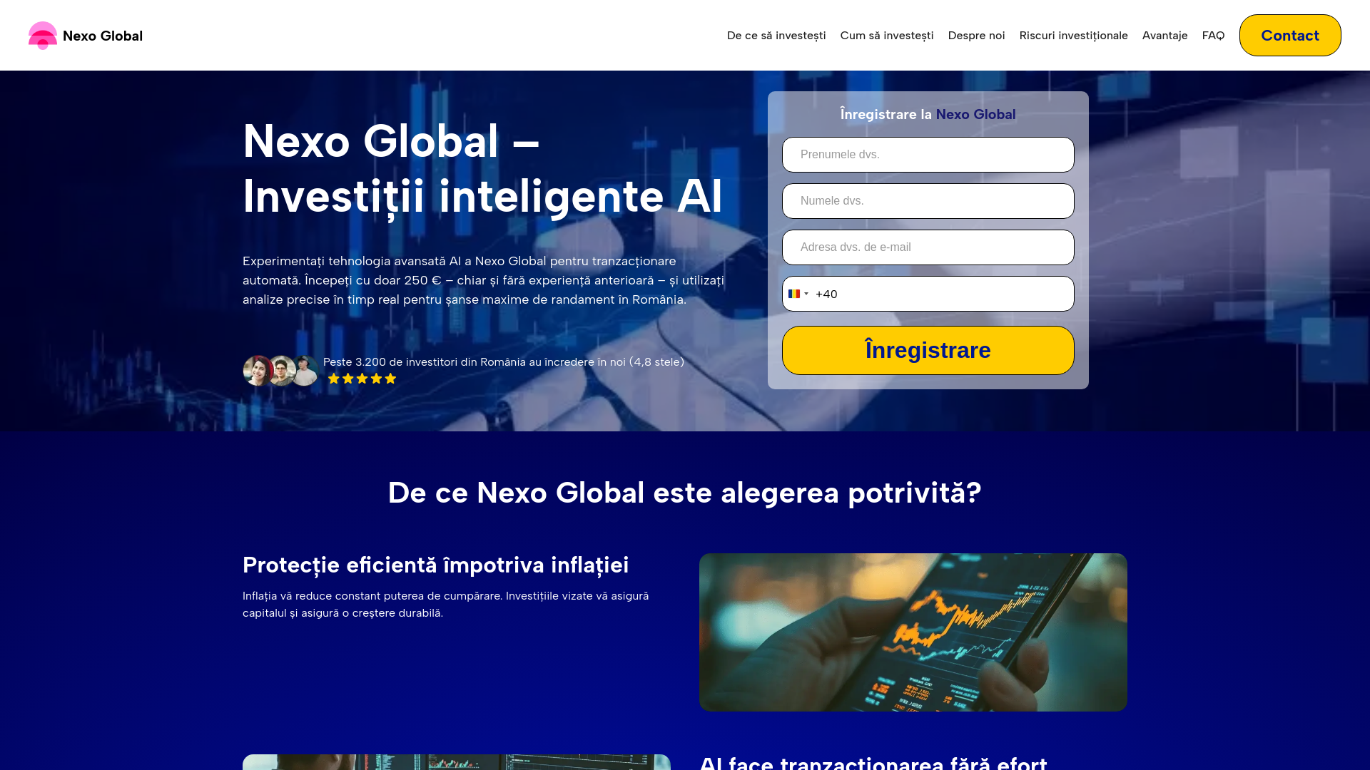 website screenshot of https://ai-nexoglobal.com/